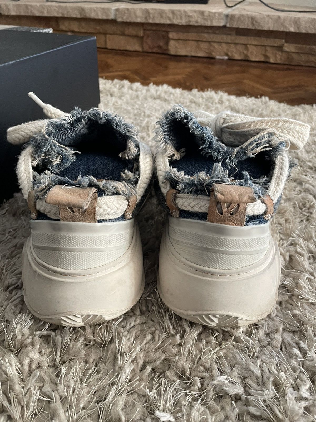 Valabasas Valabasas Blue Denim Low Tops Size US 8 / EU 41 - 6 Thumbnail