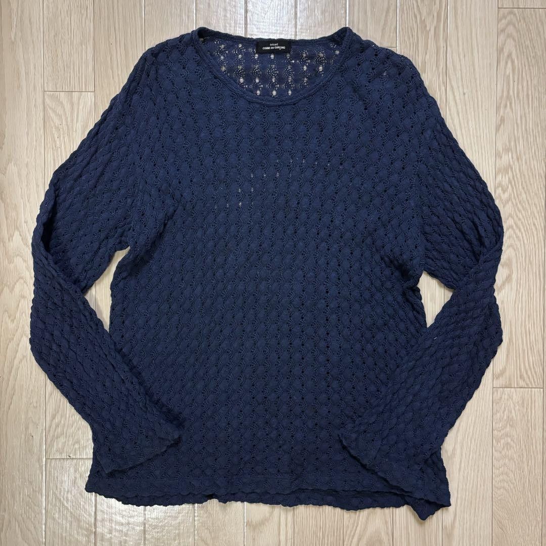Comme des Garcons 1992 Open Stitch Knit Sweater Size US M / EU 48-50 / 2 - 1 Thumbnail