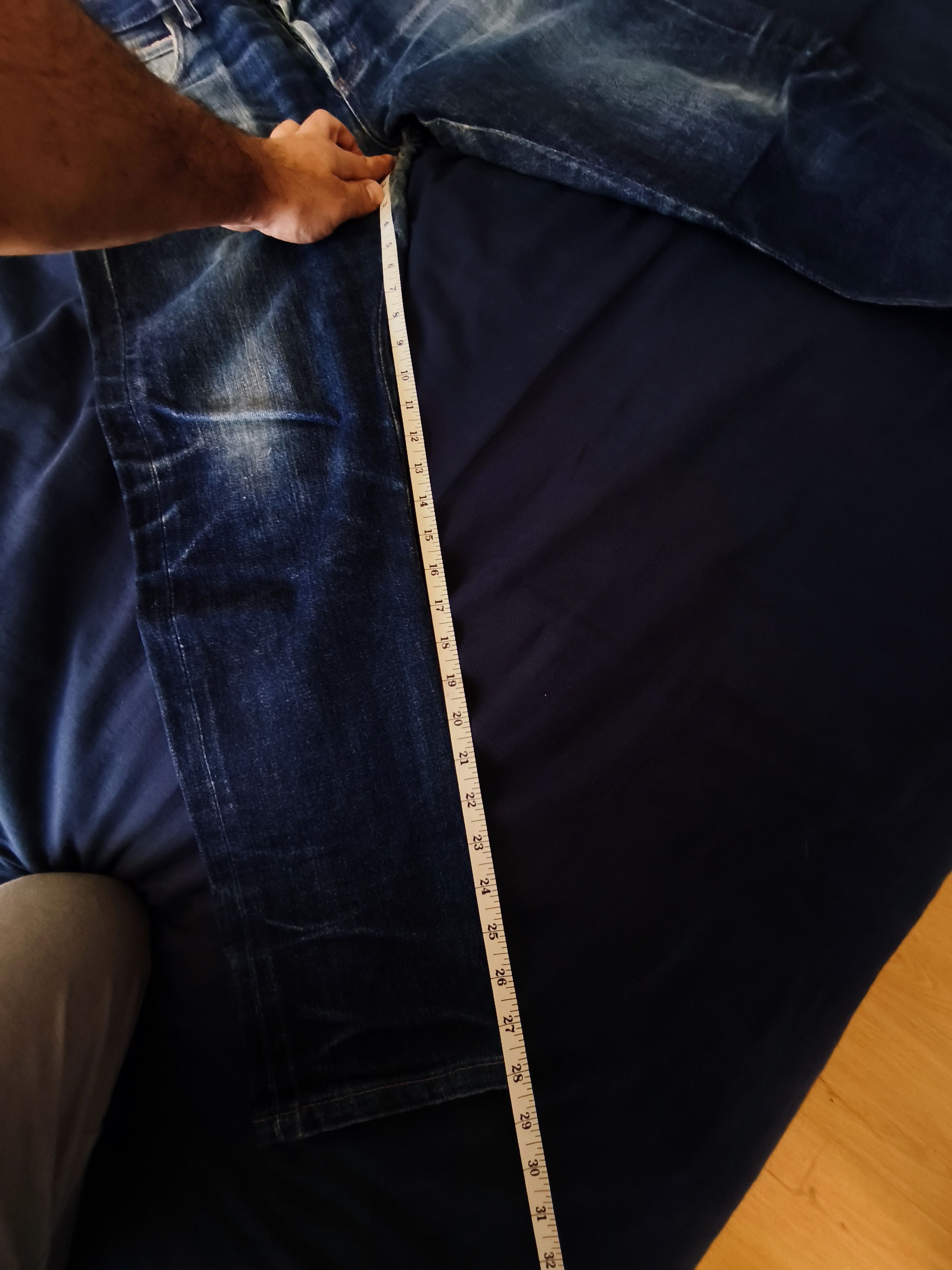 Naked & Famous Butler Naked & Famous Slim Dry Demin Fades Jean Selvedge Size US 33 - 14 Thumbnail
