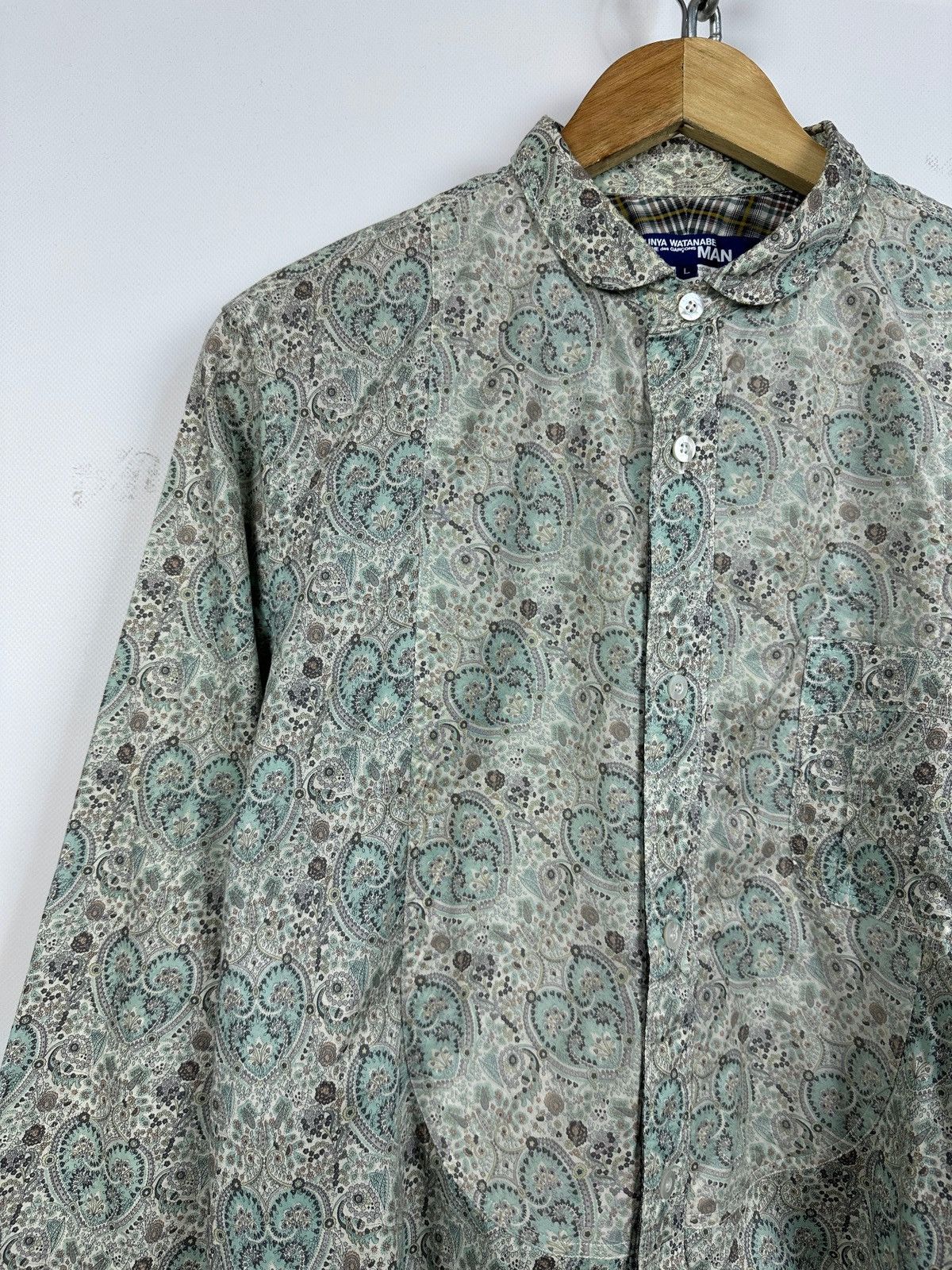 Junya Watanabe Comme des Garçons Junya Watanabe MAN Paisley Button Up Shirt Size US L / EU 52-54 / 3 - 5 Thumbnail
