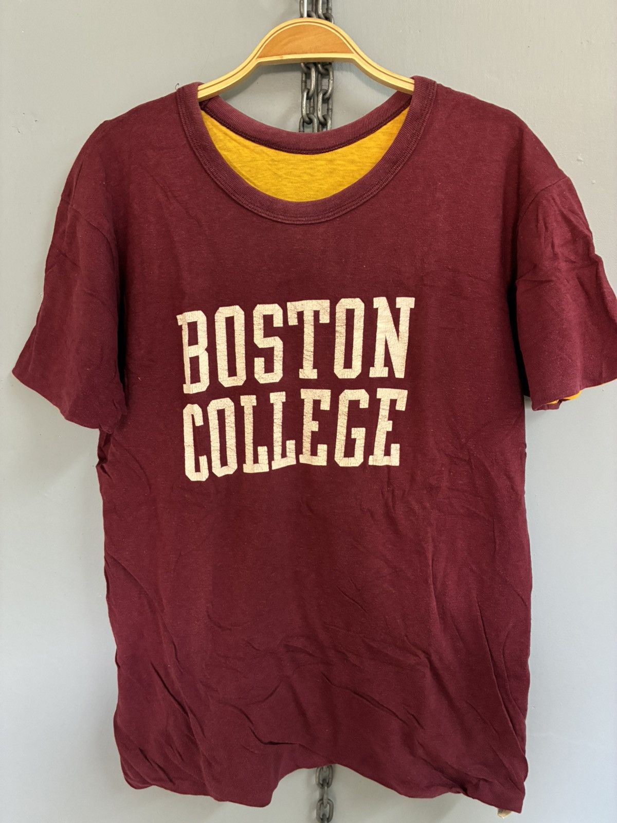 Champion Vintage 80s Champion Boston College t shirt Size US L / EU 52-54 / 3 - 3 Thumbnail
