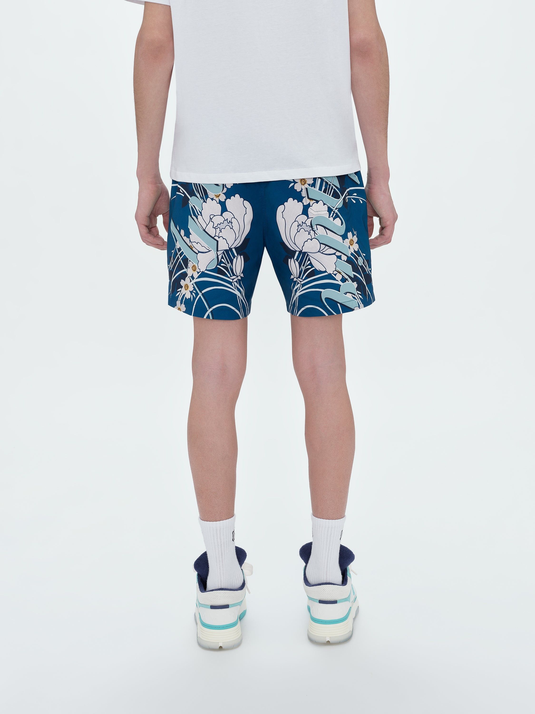 o1s1wg110825 Floral Swim Trunk Shorts in Multicolor