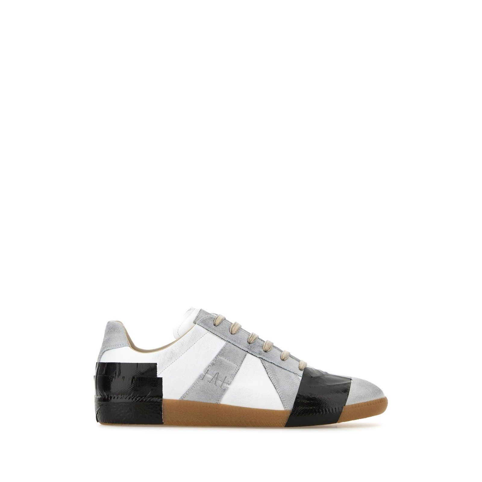MAISON MARGIELA Gray Suede Leather Sneakers New (Men's size: