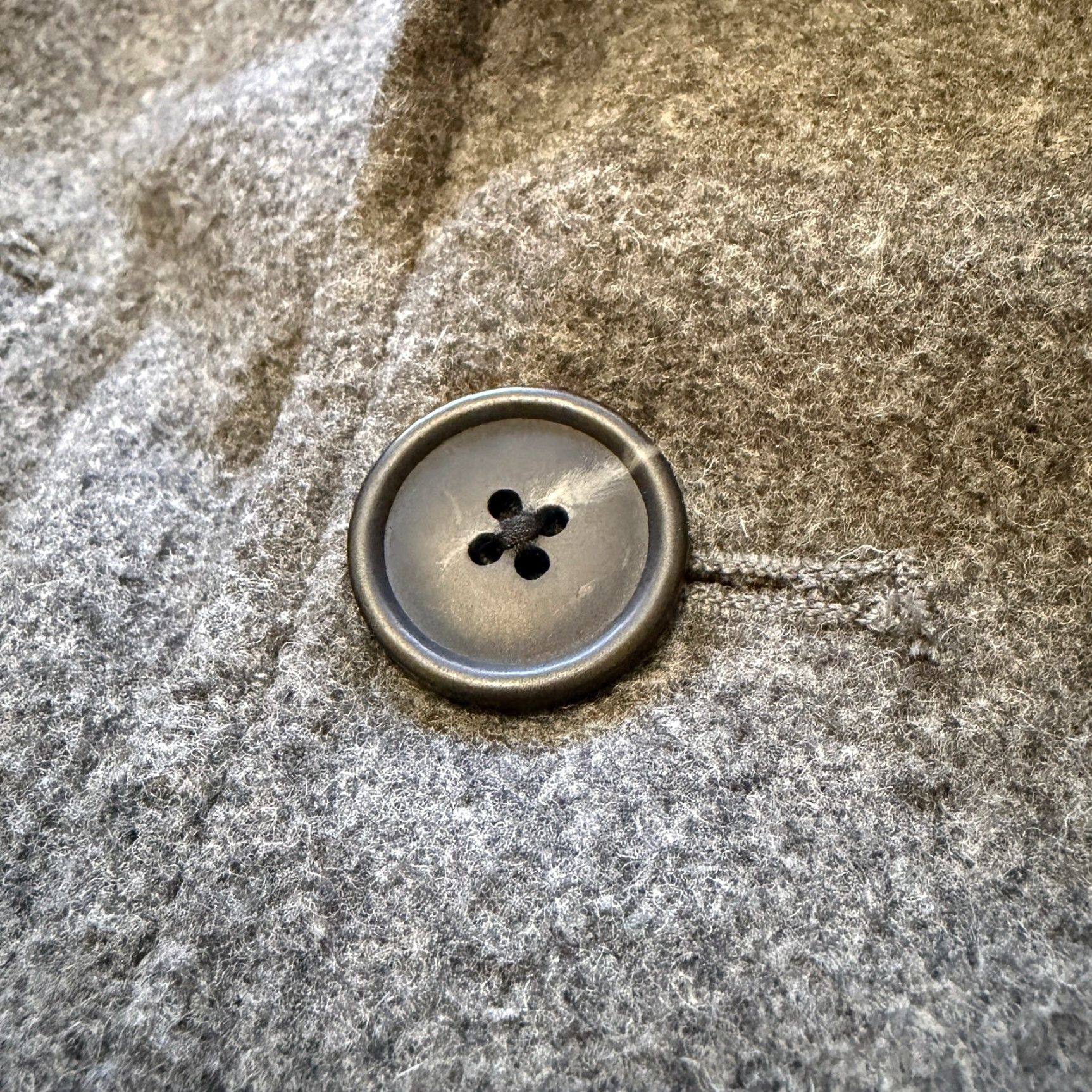 Old Navy Old Navy Pea Coat Mens Large Dark Grey Heather Wool Blend Jacket Size US L / EU 52-54 / 3 - 6 Thumbnail
