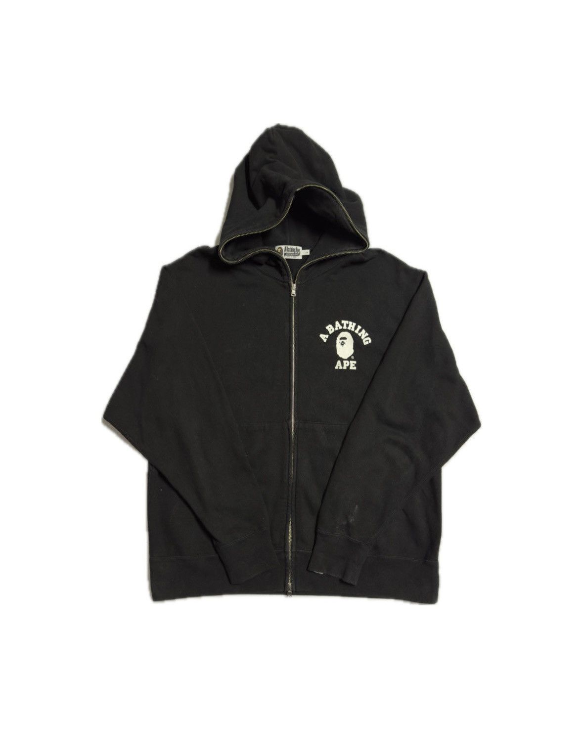 Bape Bape College Relaxed Fit Full Hoodie Black Size US L / EU 52-54 / 3 - 1 Thumbnail
