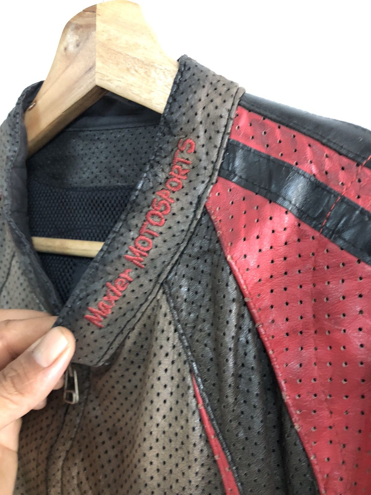 Japanese Brand Vintage Maxler Rider Motorsport Leather Jacket Size US L / EU 52-54 / 3 - 9 Thumbnail