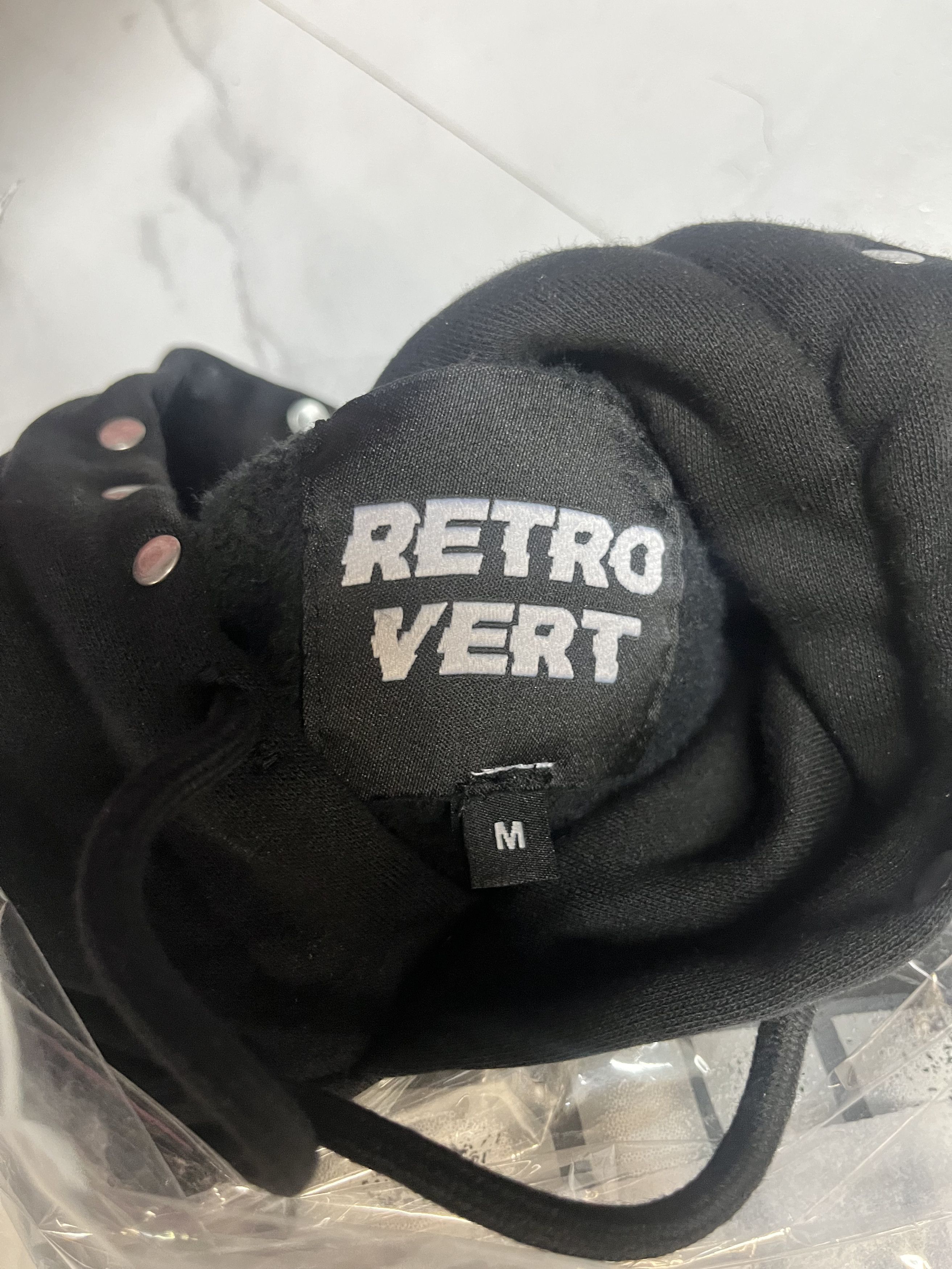 RETROVERT Black Studded Destruction Hoodie Size US M / EU 48-50 / 2 - 2 Thumbnail