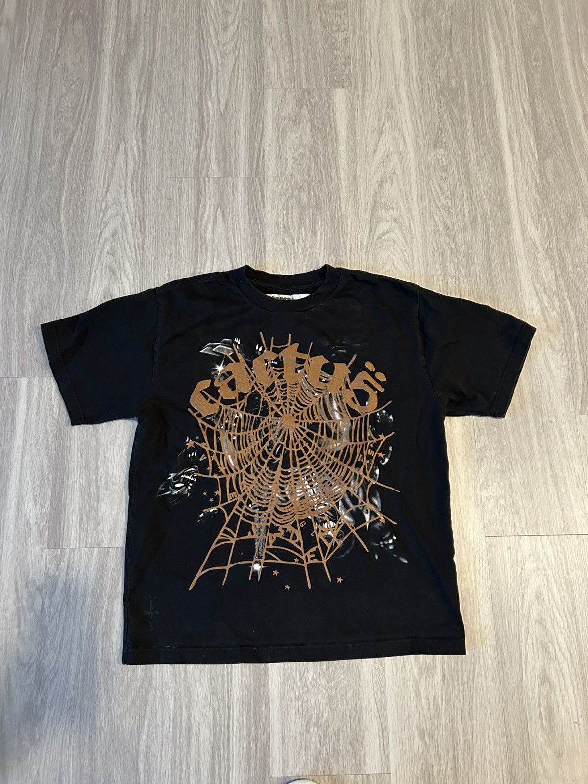 Sp5der x Travis Scott Cactus Jack Airbrush T-shirt Size M