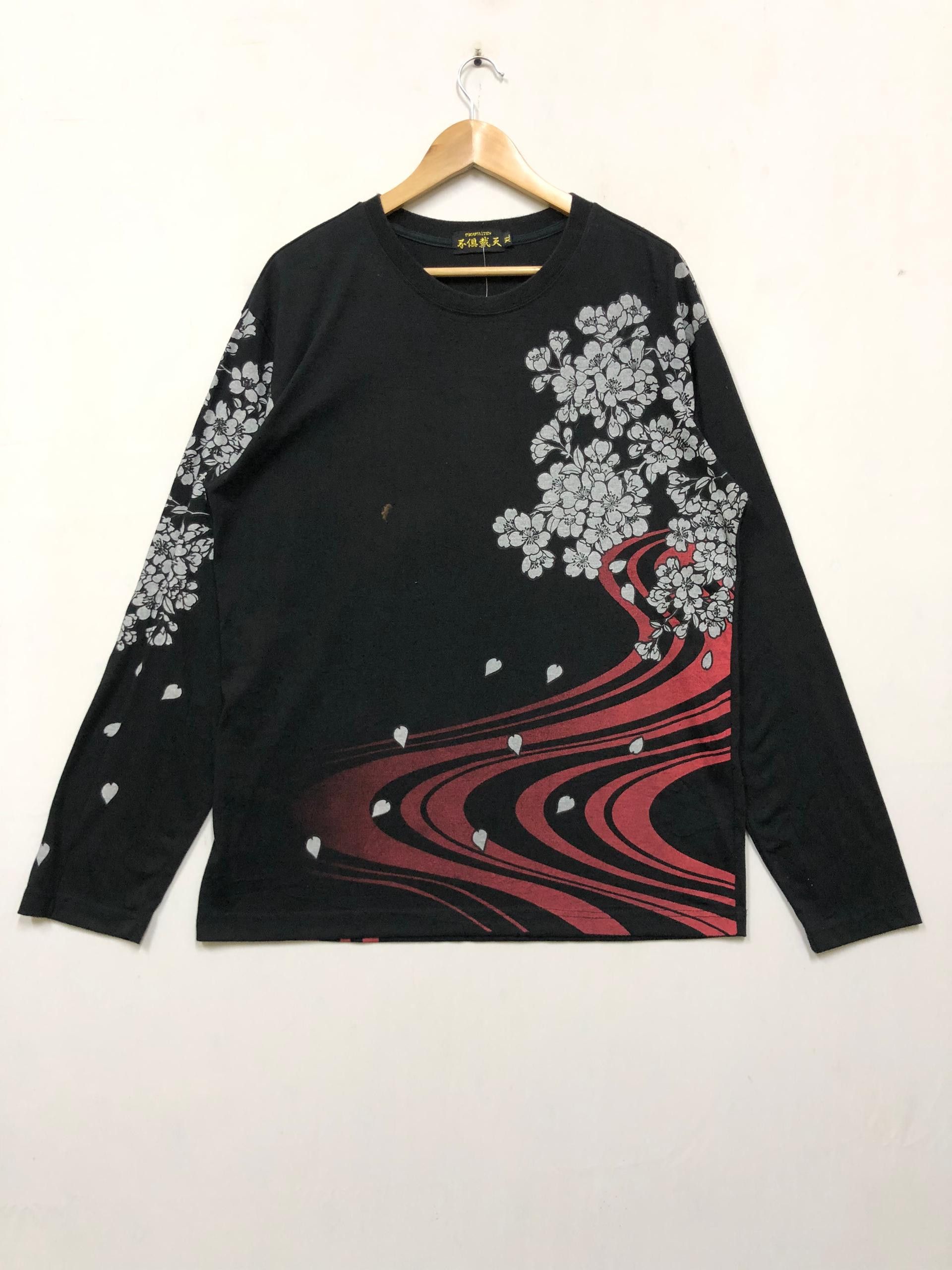 Japanese Brand OWL YAKUZA STYLE FUGUTAITEN EMBROIDED Size US XL / EU 56 / 4 - 2 Thumbnail