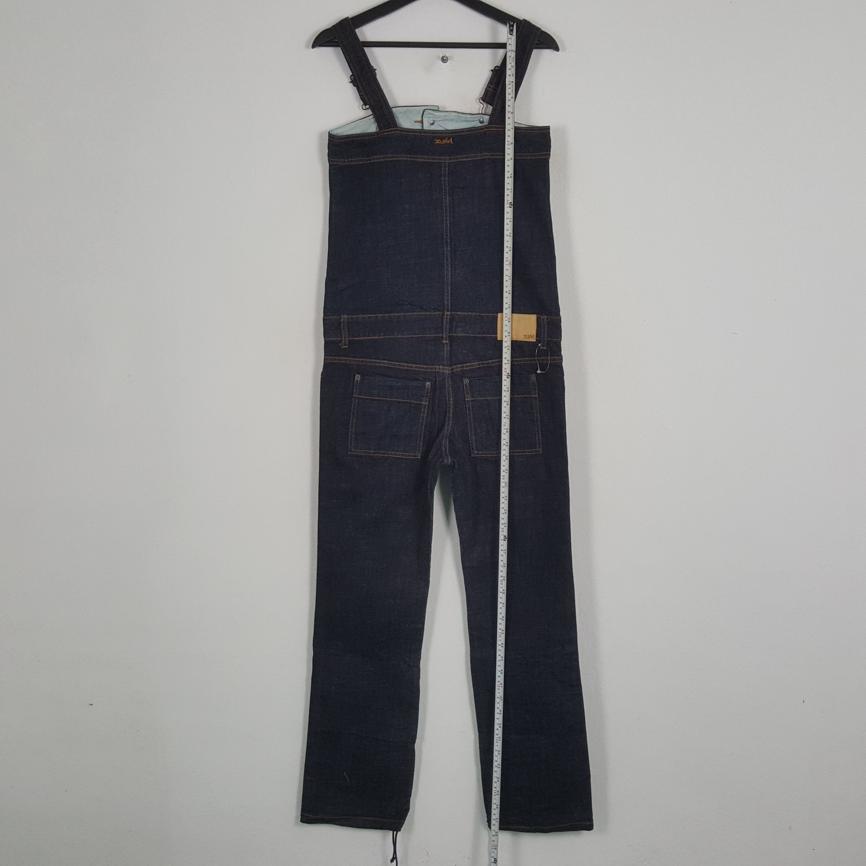 Vintage X-GIRL Japanese Streetwear Fashion Style Overall Jeans Size 36" / US 14 / IT 50 - 7 Thumbnail