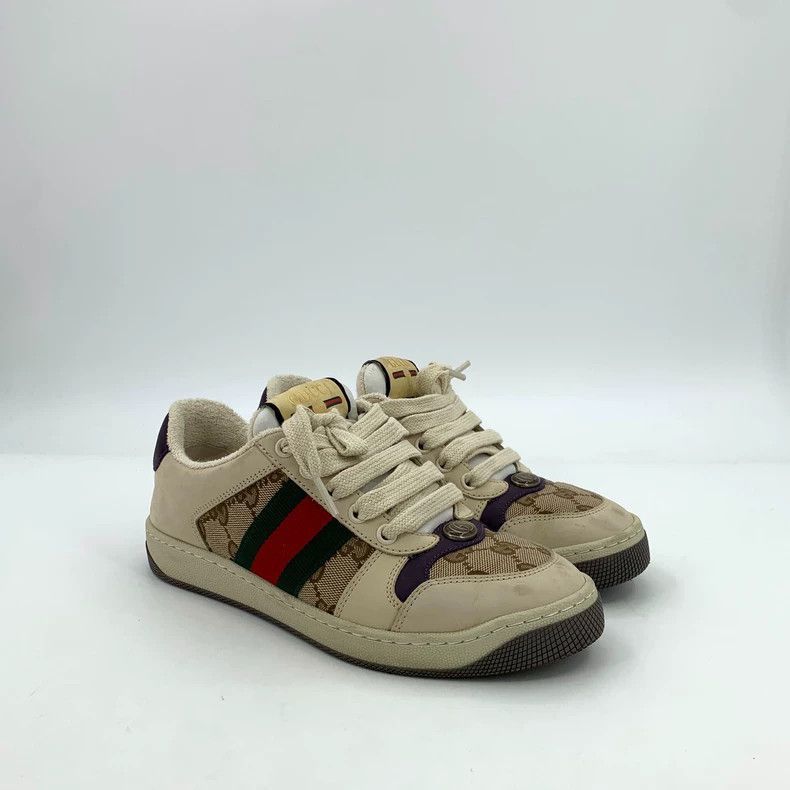 Gucci Gucci Screener Casual Sneakers in Brown Canvas-2506 Size US 5 / IT 35 - 2 Thumbnail