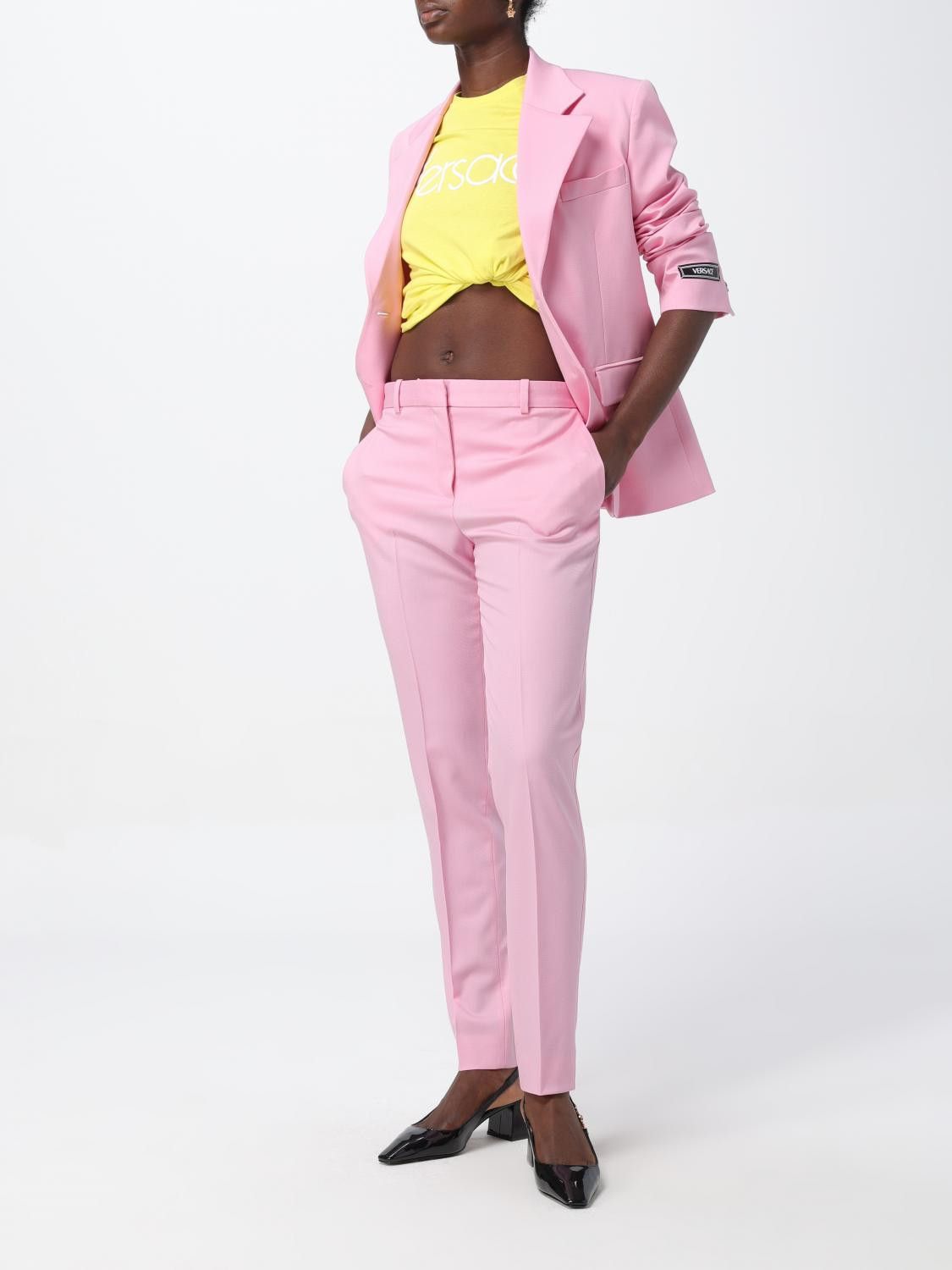 Versace o1y0226 Blazer in Pink Size S / US 4 / IT 40 - 2 Thumbnail