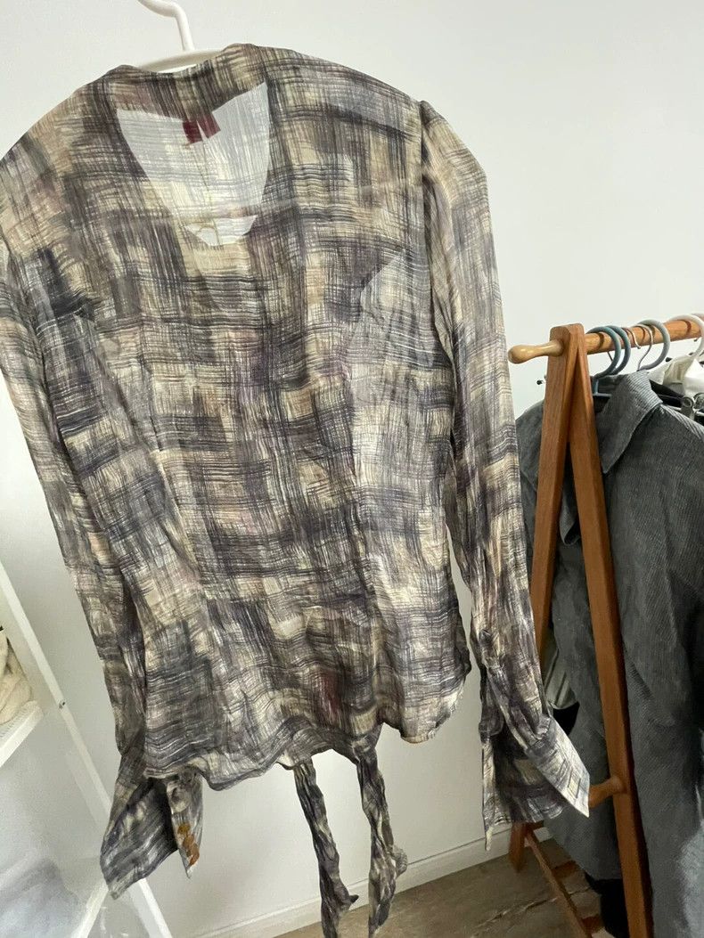Other Vivienne Westwood Silk top with lake bow tie and strap shi Size S / US 4 / IT 40 - 8 Thumbnail
