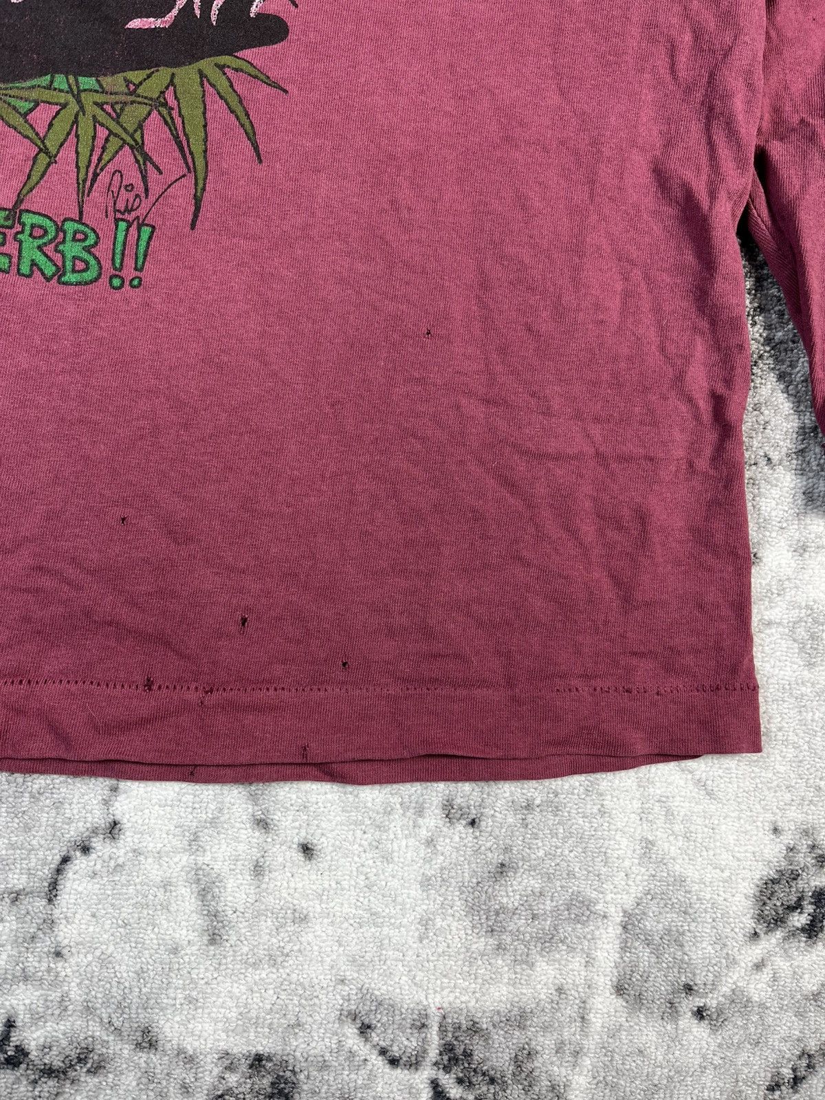 Vintage Vintage 90s Dready Distressed Rasta Graphic Tee UK Size US XL / EU 56 / 4 - 4 Thumbnail