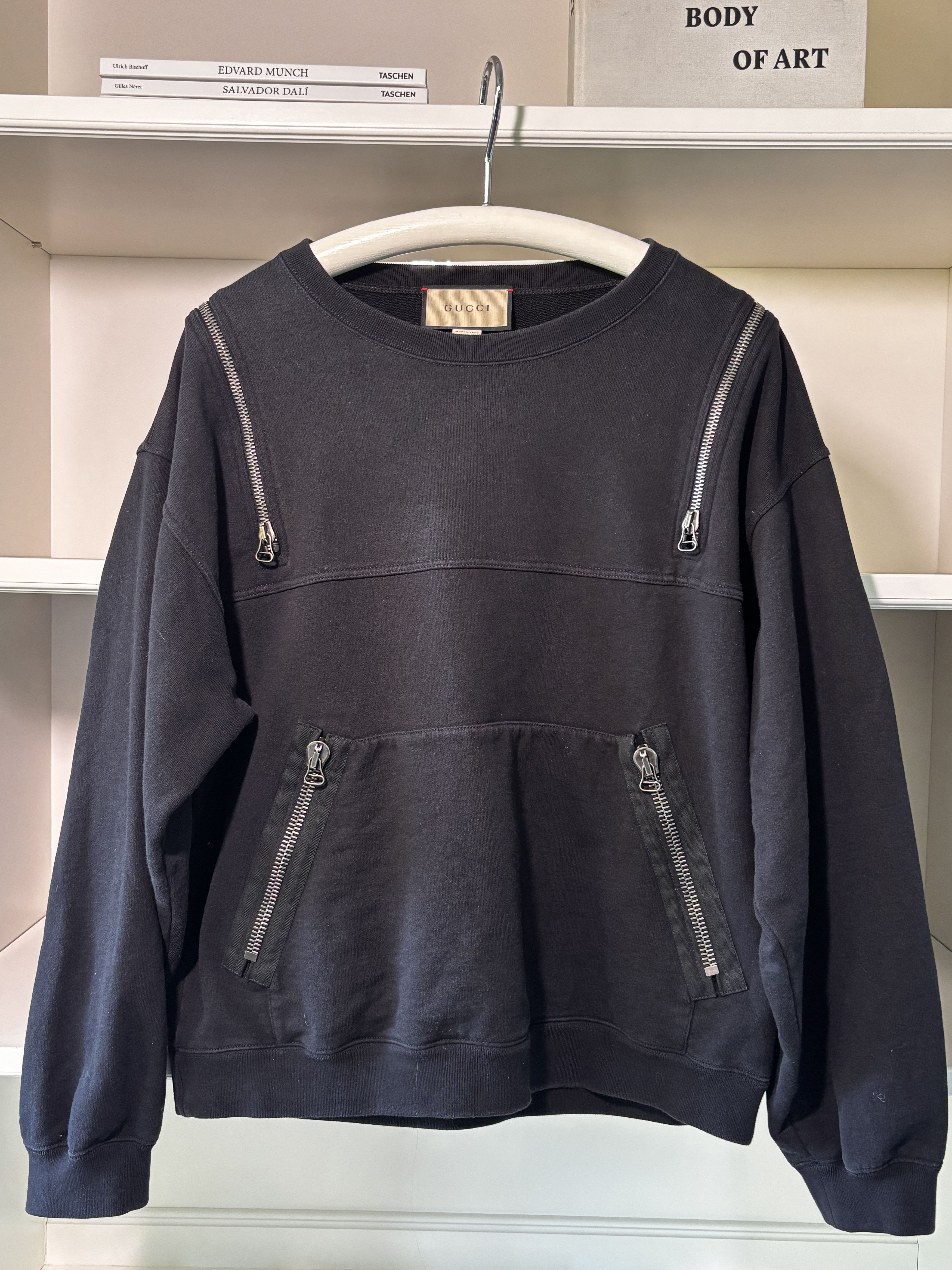 Gucci Gucci Metamorfosi Black Logo Zipper sweatshirt L Size US M / EU 48-50 / 2 - 2 Thumbnail