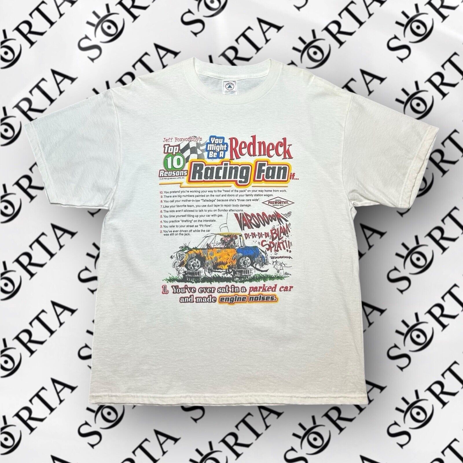Delta VTG Y2K Jeff Foxworthy’s Comedy Redneck Racing Fan T Shirt Size US L / EU 52-54 / 3 - 1 Thumbnail