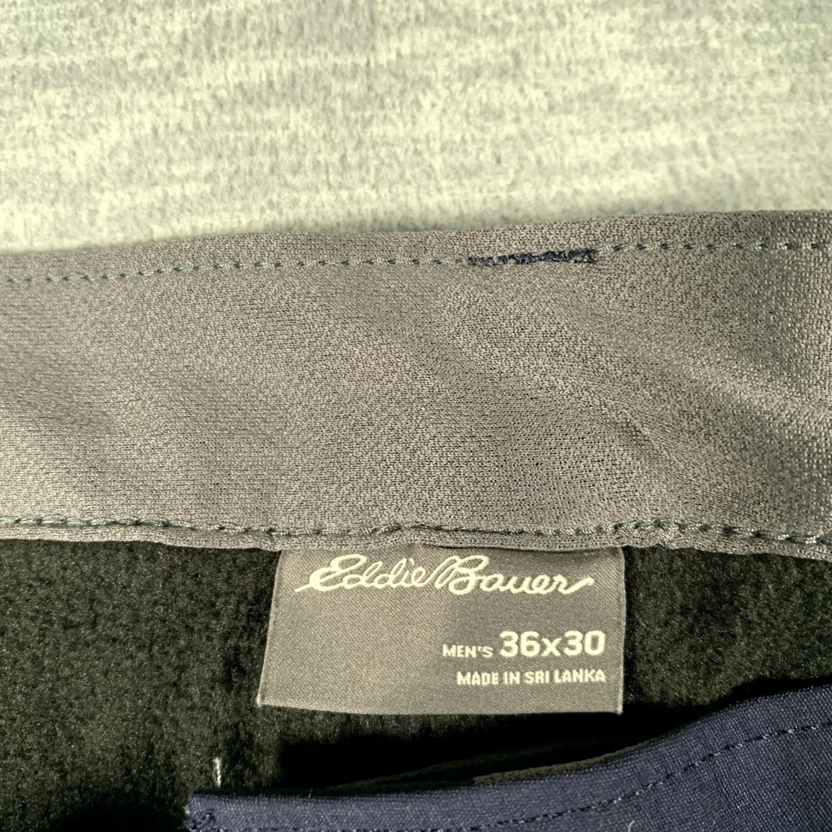 Eddie Bauer Eddie Bauer Pants Mens 37x30 Navy Flannel Lined Tech Hiking Stretch Insulated Size US 36 / EU 52 - 5 Thumbnail