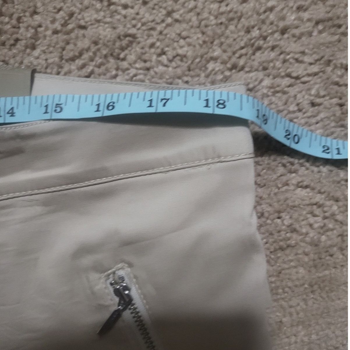Chicos Chico's Khaki Breezy Sateen Ankle Slim Pants 3 (XL/16) NEW Size 38" / US 16 / IT 52 - 7 Thumbnail