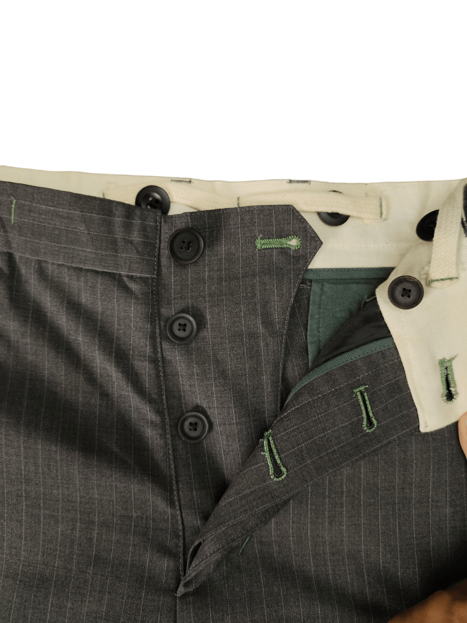 Isamu Katayama Backlash Japanese Brand Kahki Pin Striped 3Q Trouser Pants Size US 32 / EU 48 - 13 Thumbnail