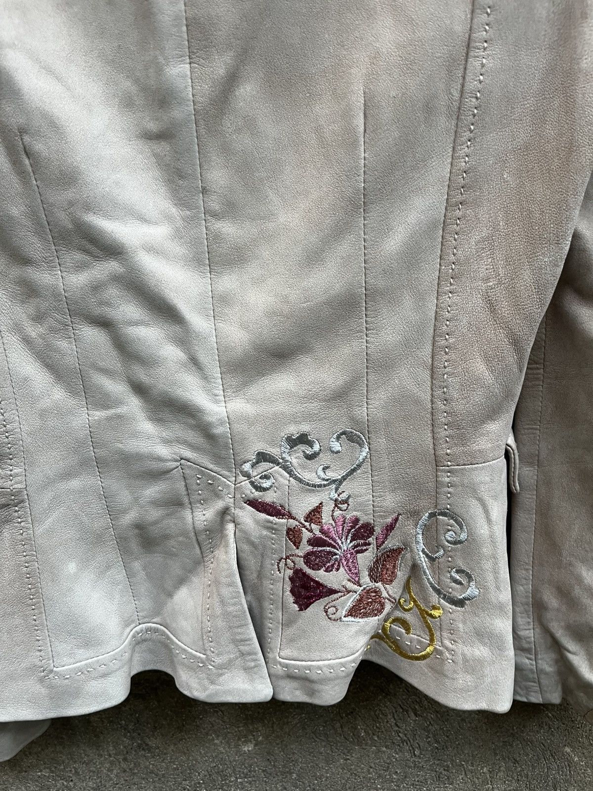 John Galliano × Vintage galliano floral print vintage leather jacket Size XXS / US 00 / IT 34 - 12 Thumbnail