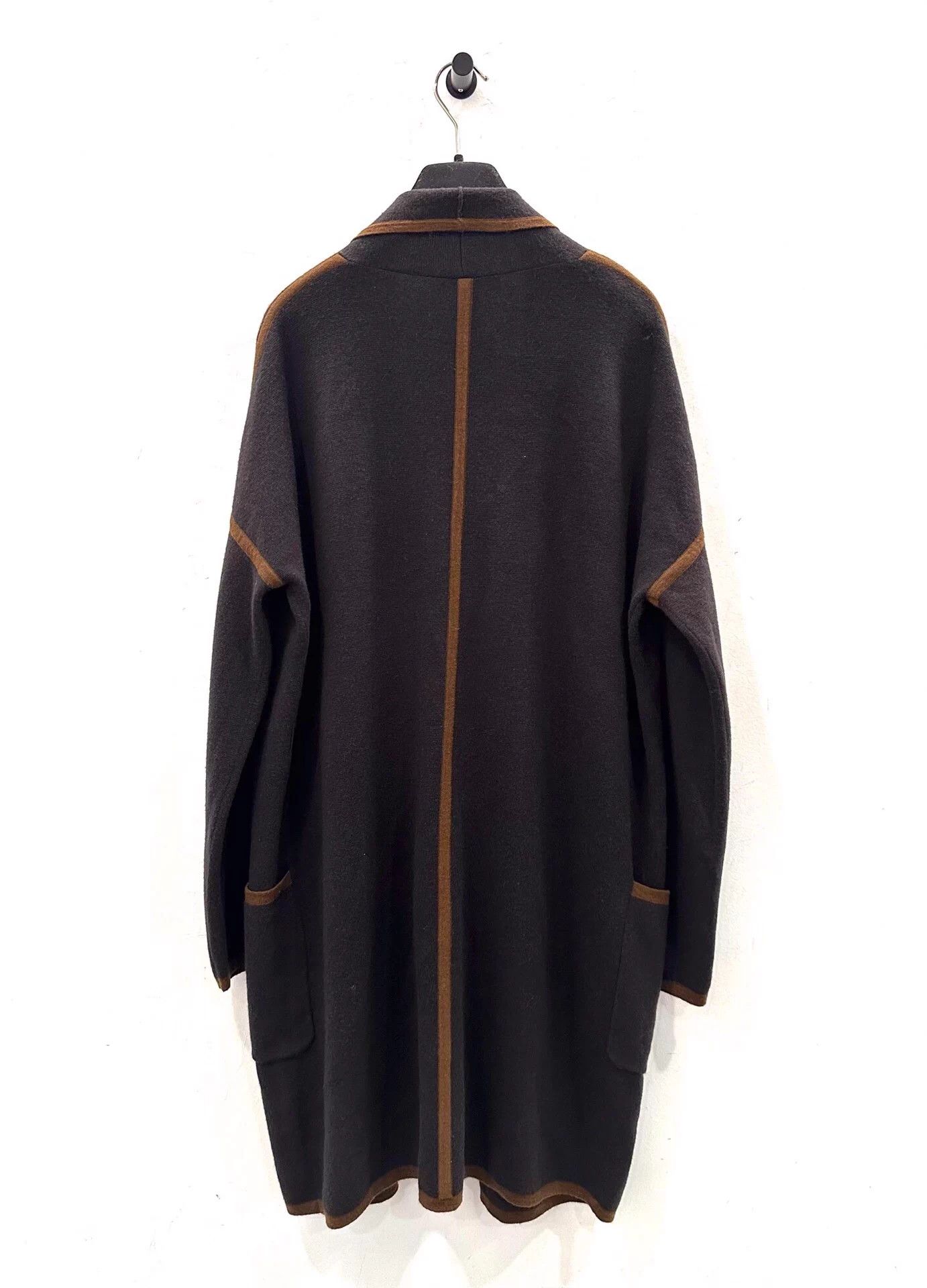 Max Mara MaxMara brown stripe blk laces wool coat women's M Size M / US 6-8 / IT 42-44 - 2 Thumbnail