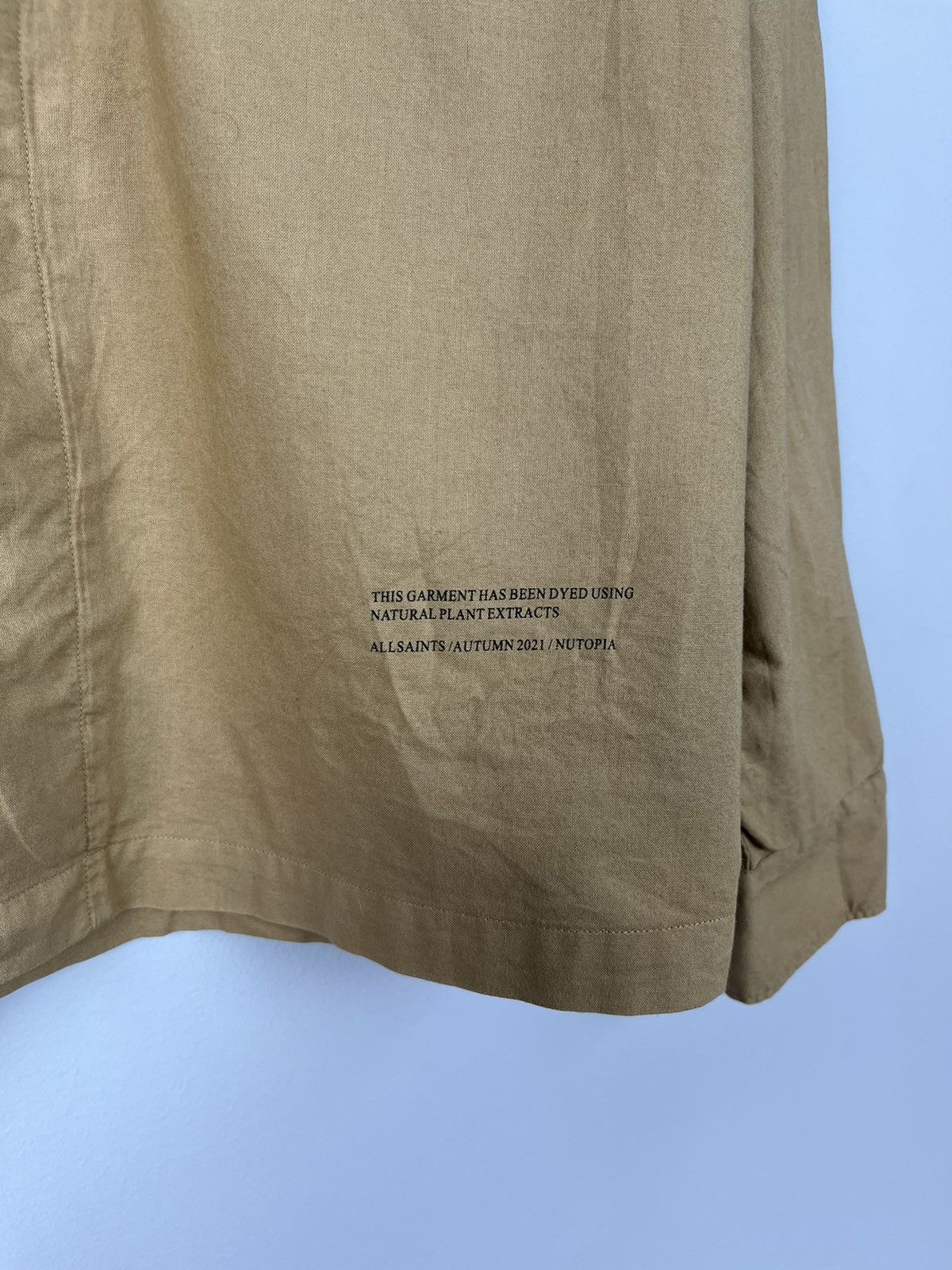Allsaints Allsaints Streetwear Garment Dyed Designer Shirt Size US XL / EU 56 / 4 - 6 Thumbnail