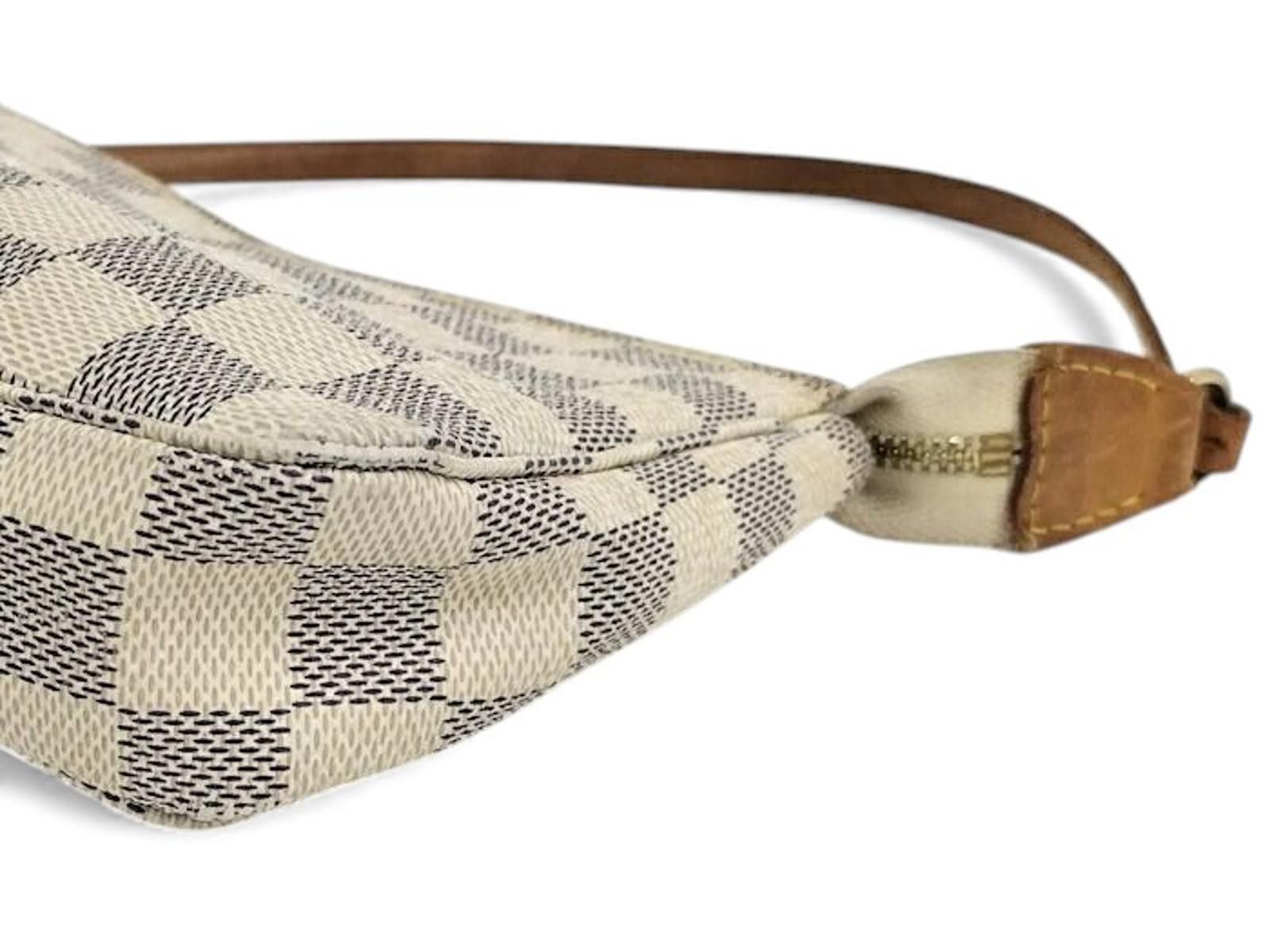Louis Vuitton Louis Vuitton - Damier Azur Canvas Pochette Shoulder Bag Size ONE SIZE - 3 Thumbnail