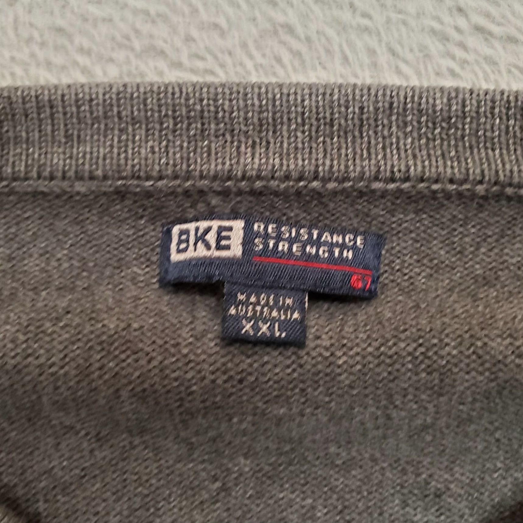 Vintage VINTAGE Buckle Sweater Mens 2XL Grey Lambswool Blend V-Neck Pullover Knit Casual Mens Size US XXL / EU 58 / 5 - 4 Thumbnail