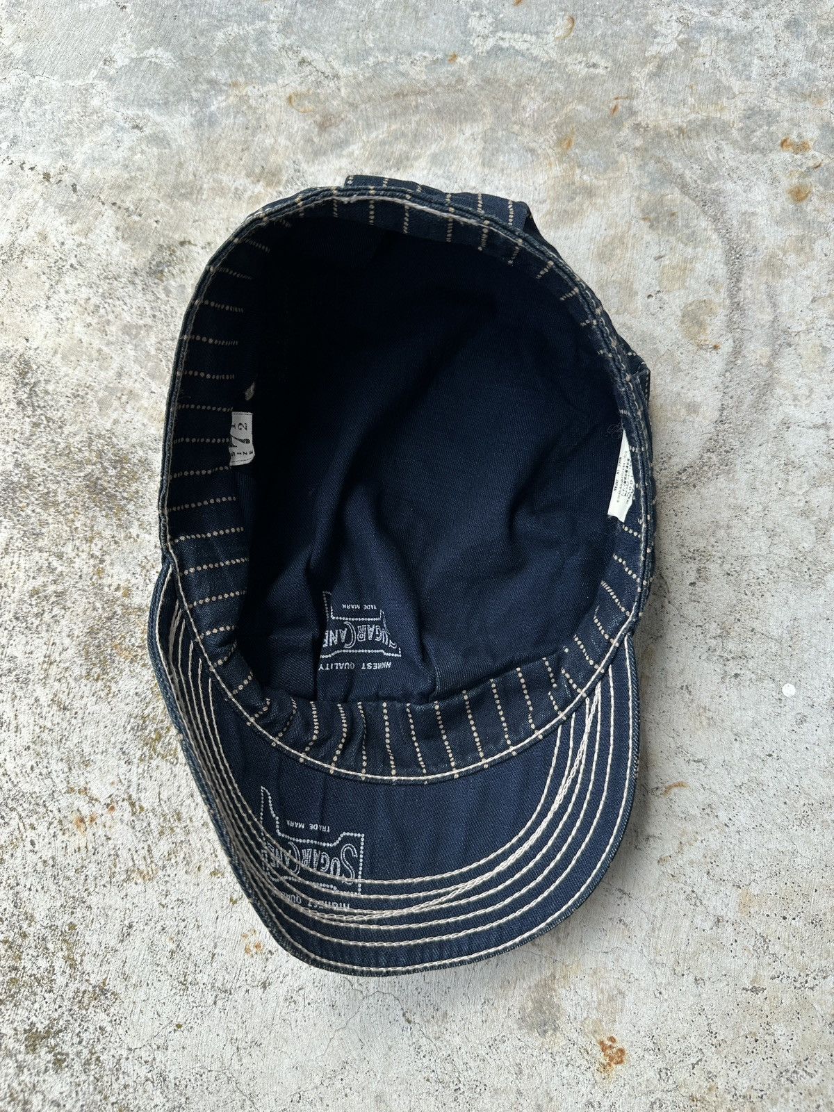 Sugar Cane Union Stifel Striped Newboys wabash conductor kountry cap Size ONE SIZE - 12 Thumbnail