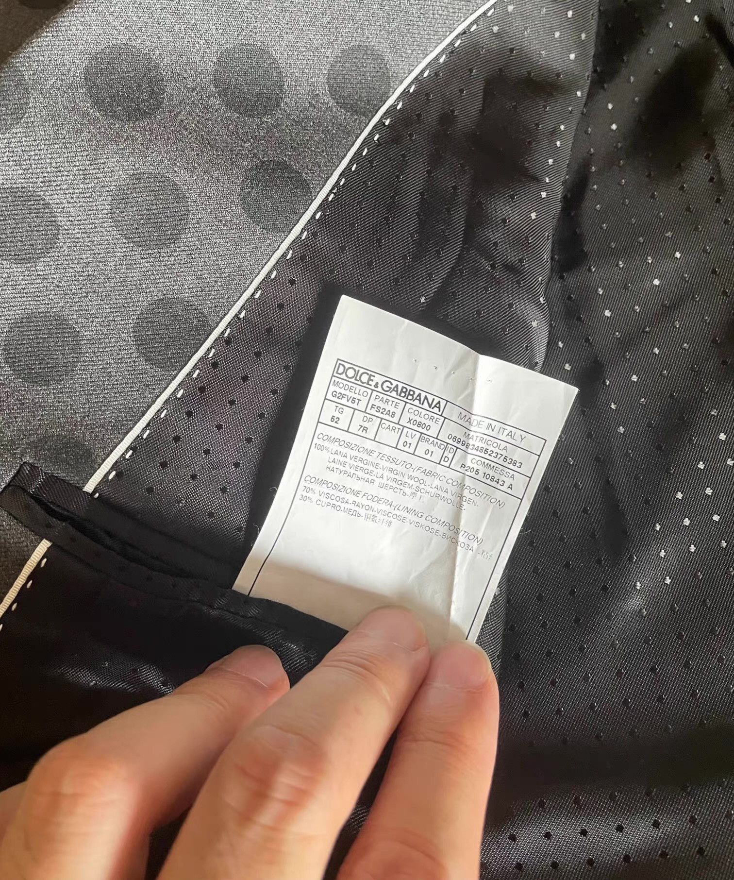 Dolce & Gabbana Dolce & Gabbana Main Line Wool Blazer, Q4 Size 52R - 7 Thumbnail