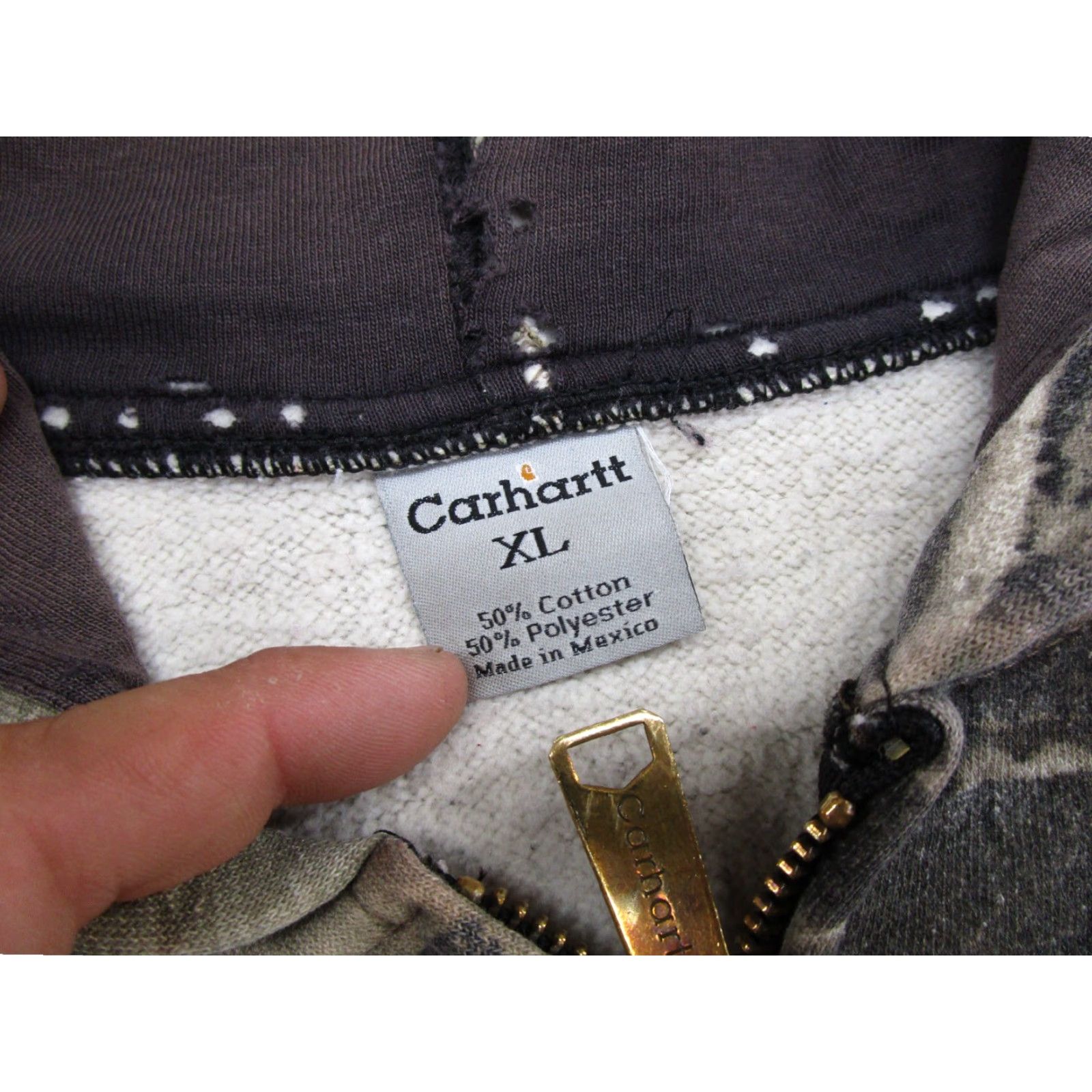 Carhartt VINTAGE Carhartt Hoodie Full Zip Camouflage RealTree K289 XL Men Size US XL / EU 56 / 4 - 3 Thumbnail