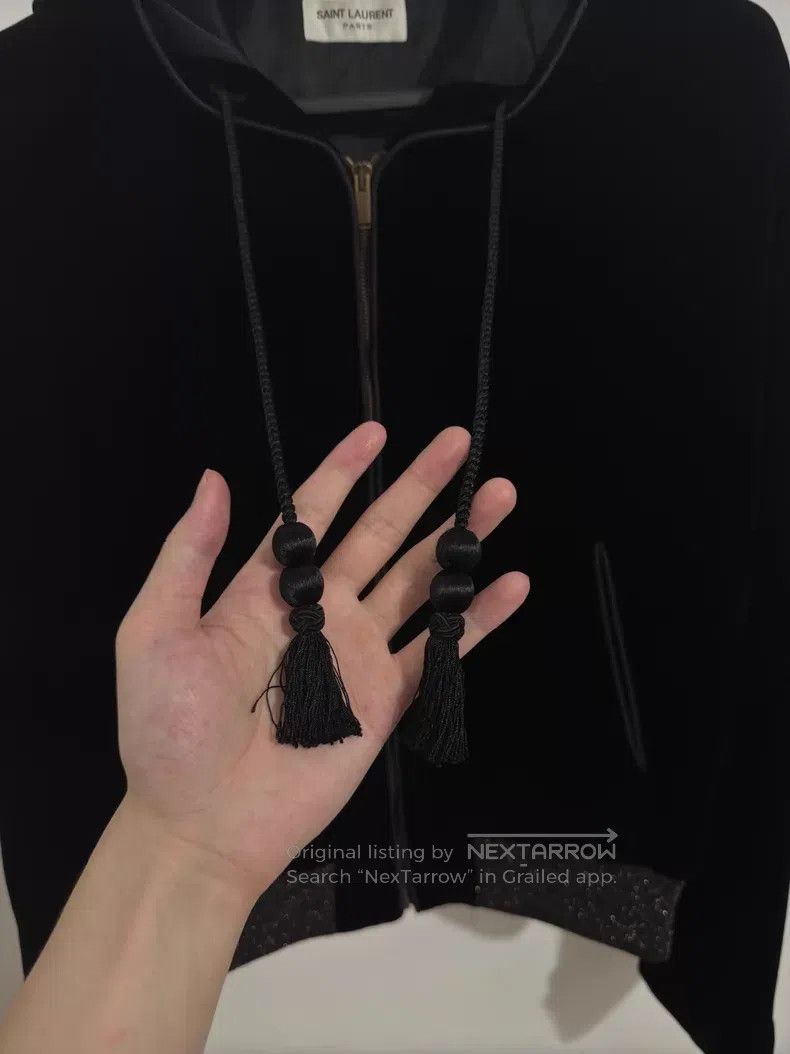 Saint Laurent Paris Saint Laurent Paris Black Velvet Wizard Hooded Jacket i Size US S / EU 44-46 / 1 - 4 Thumbnail