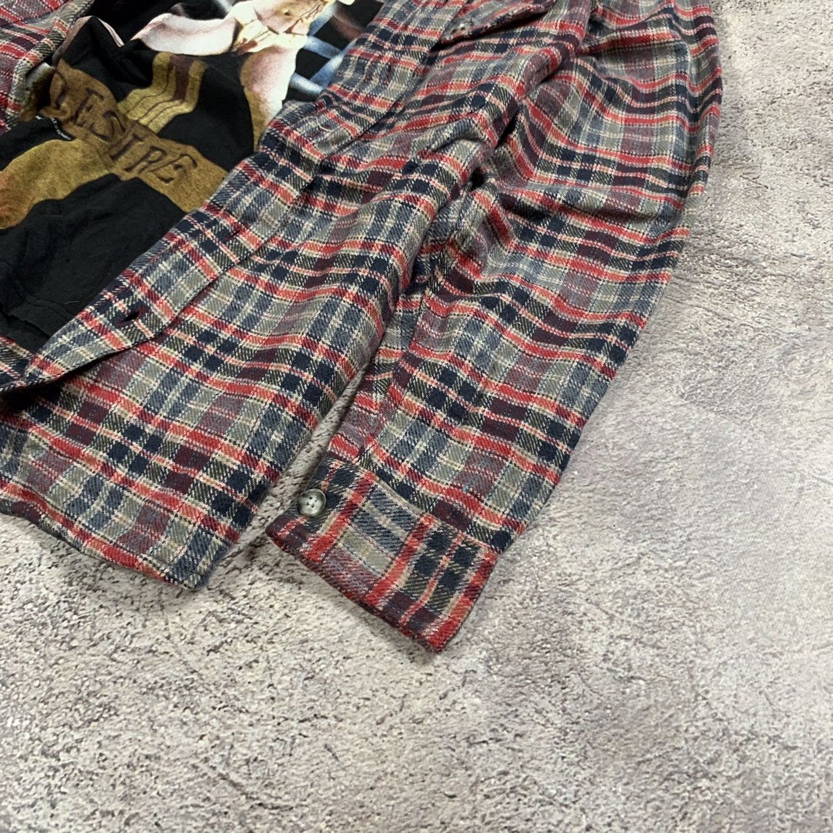 Flannel vintage flannel shirt checkered plaid streetwear 90s Y2K Size US M / EU 48-50 / 2 - 3 Thumbnail