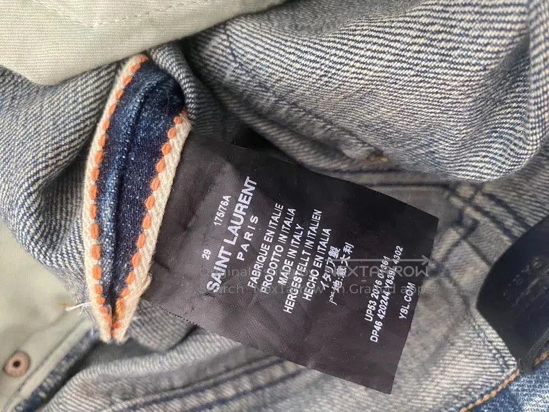 Saint Laurent Paris Saint Laurent Distressed Denim Jeans. Size US 29 - 3 Thumbnail