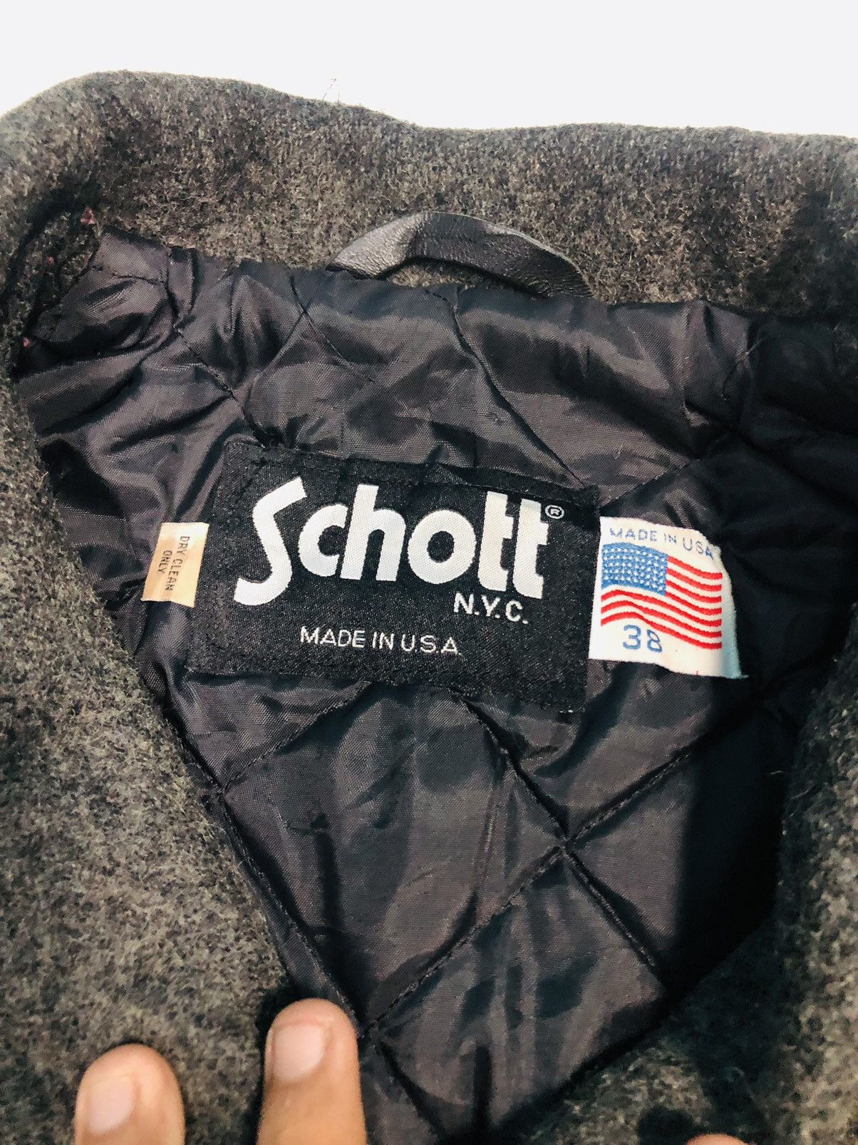 Schott × Vintage Vintage Schott Coat Jacket (3) Size US L / EU 52-54 / 3 - 6 Thumbnail
