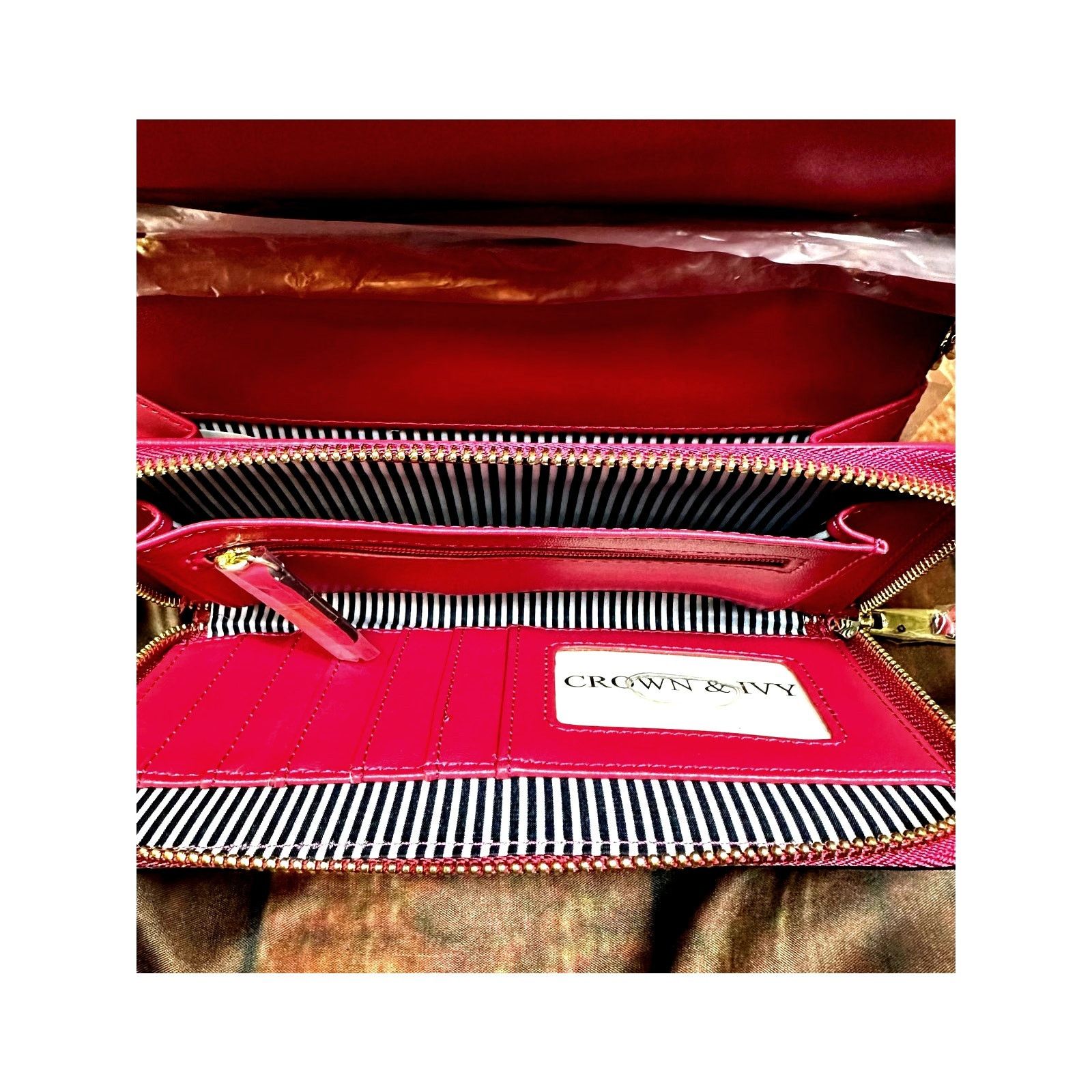 Other Crown & Ivy Darci Crossbody Bag- Cranberry Size ONE SIZE - 10 Thumbnail
