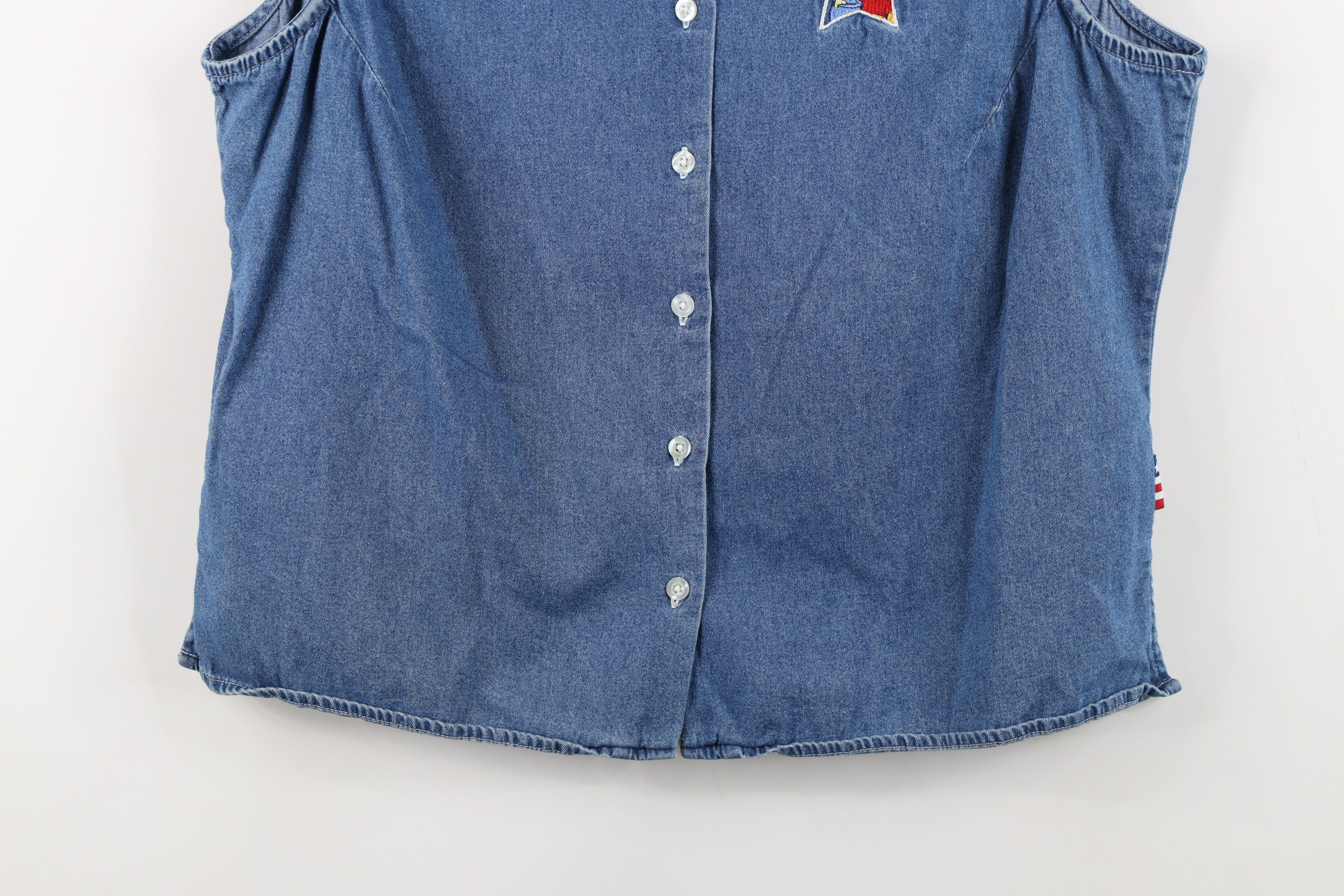 Disney Vintage 90s Y2K Disney Winnie the Pooh Sleeveless Shirt Size XL / US 12-14 / IT 48-50 - 3 Thumbnail