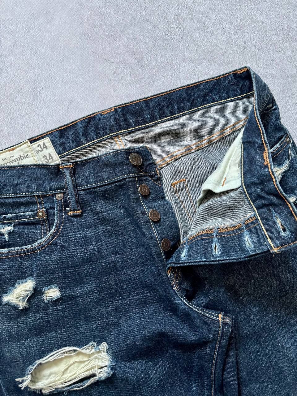 Abercrombie & Fitch Vintage Abercrombie&Fitch Distressed Style Jeans Size US 34 / EU 50 - 5 Thumbnail
