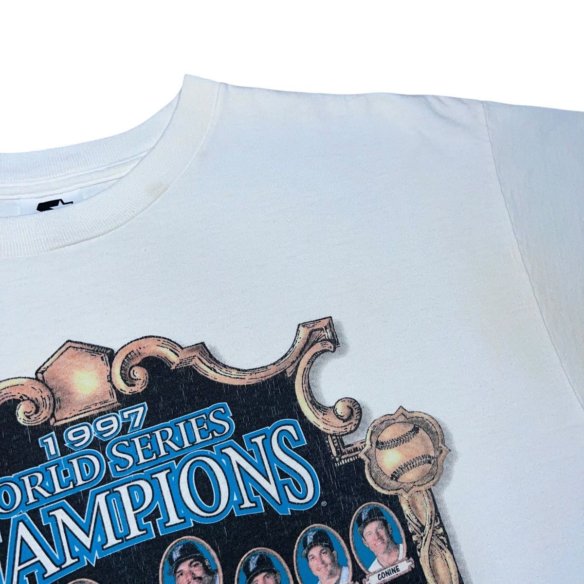 Starter 1997 MLB Florida Marlins World Series Champions Starter Tee Size US L / EU 52-54 / 3 - 9 Thumbnail