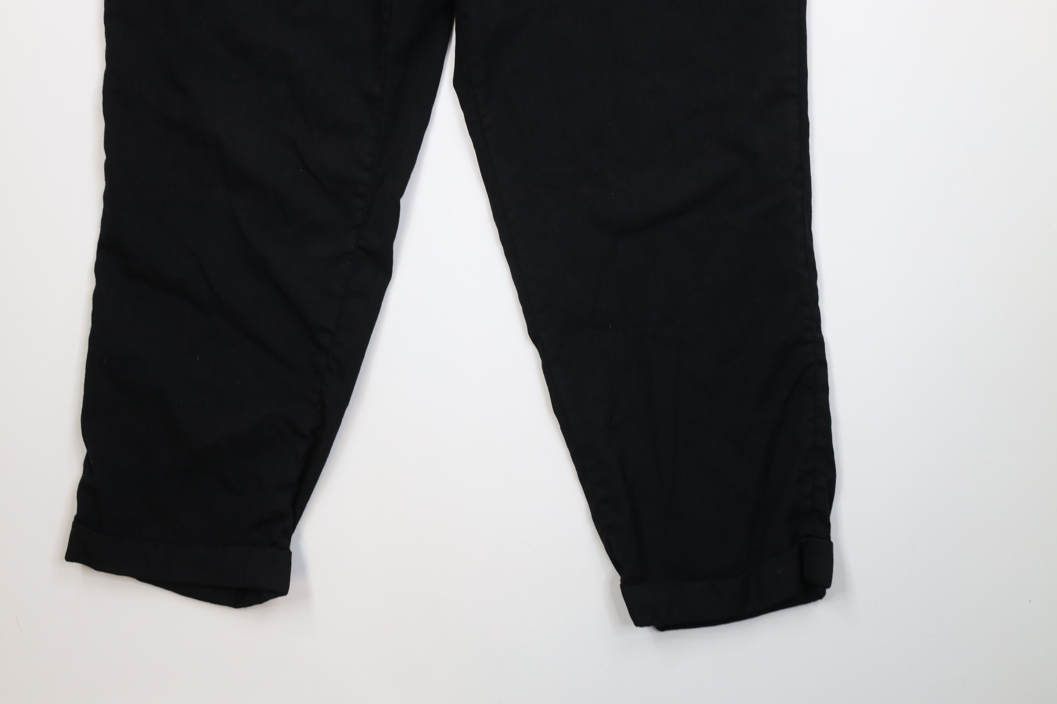 Chaps Vintage 90s Y2K Chaps Wool Knit Wide Leg Chino Pants Black Size US 38 / EU 54 - 5 Thumbnail