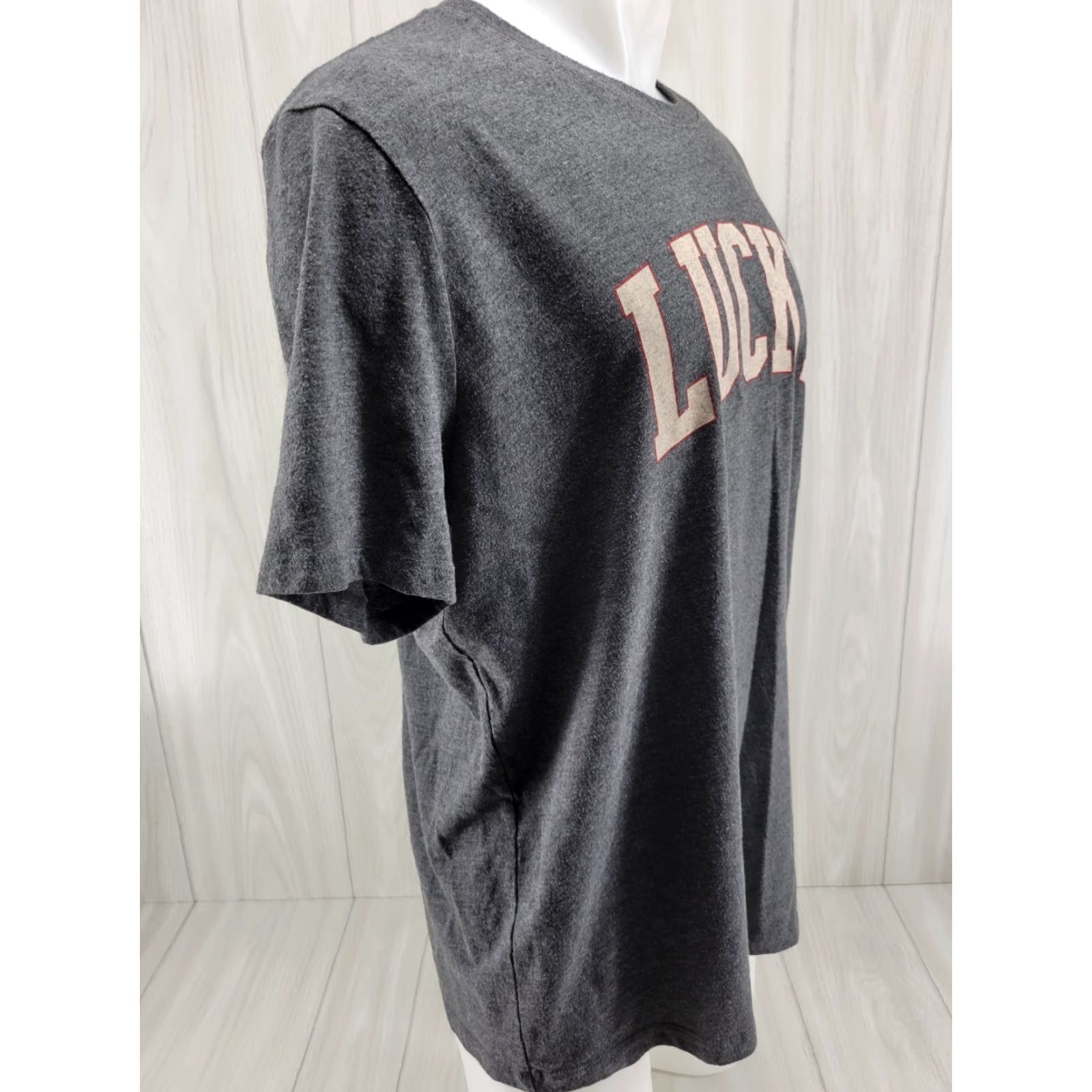 Lucky Brand VINTAGE Lucky Brand Mens T-Shirt Gray Short Sleeve Crew Neck XL Size US 36 / EU 52 - 4 Thumbnail