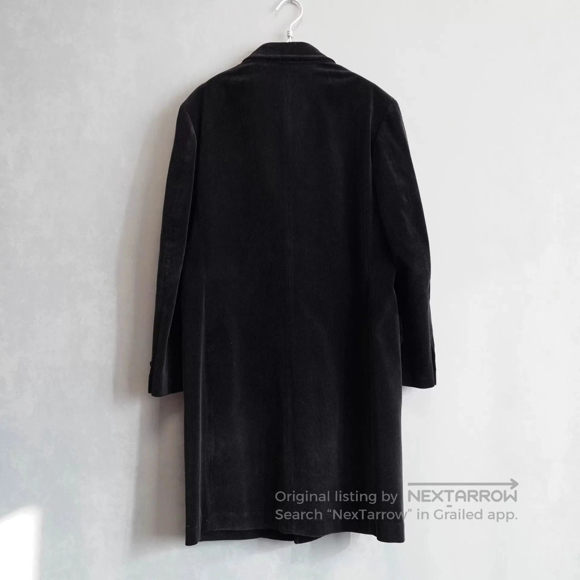 Yohji Yamamoto Yohji Yamamoto Black Corduroy Long Jacket. Size US L / EU 52-54 / 3 - 2 Thumbnail