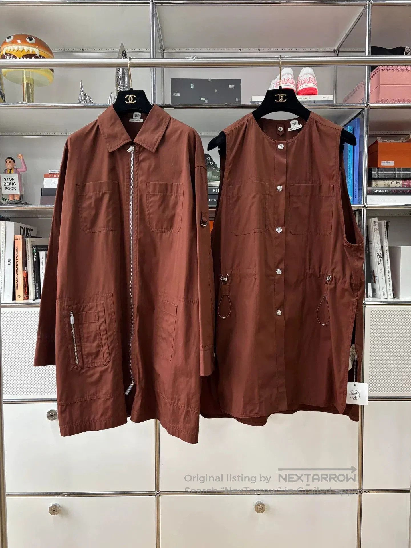 Hermes hermes brown shirt vest two-piece set. Size US M / EU 48-50 / 2 - 1 Thumbnail