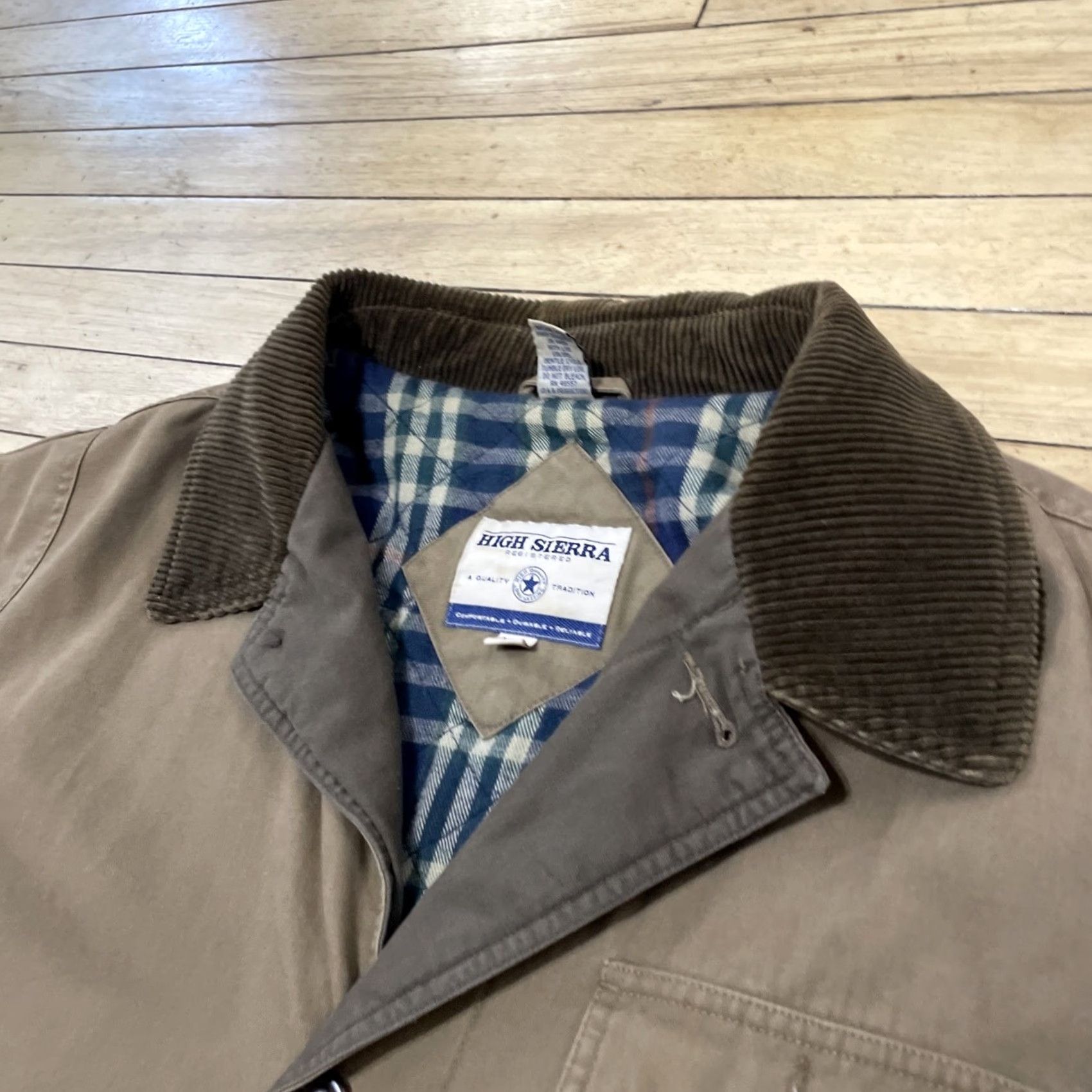 High Sierra VINTAGE High Sierra Jacket Men 2XL Brown Chore Field Barn Military Plaid Lined Coat Jacket/Coat Size US XXL / EU 58 / 5 - 4 Thumbnail
