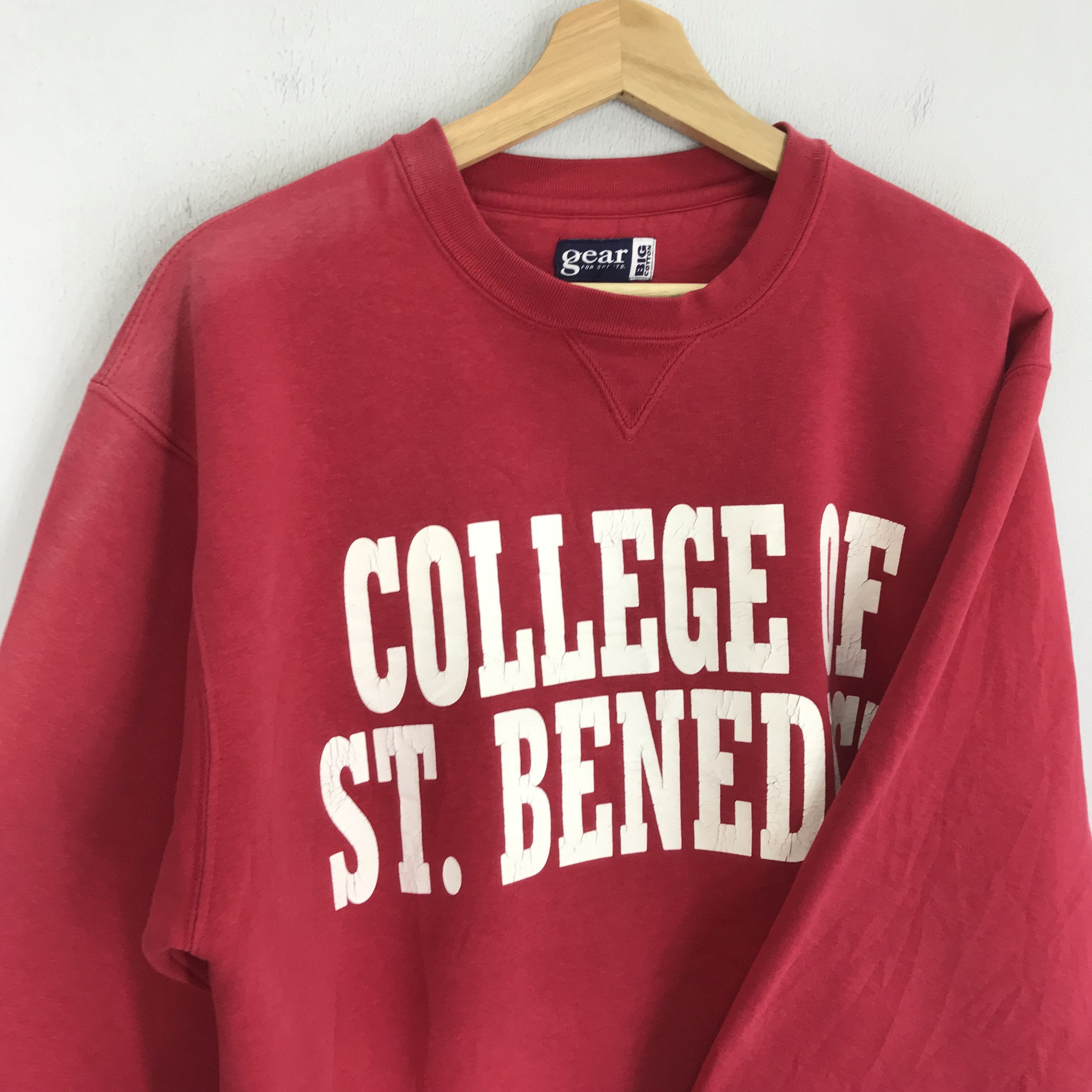 Vintage Vintage College Of St. Benedict Red Sweatshirt - 411 Size US S / EU 44-46 / 1 - 6 Thumbnail