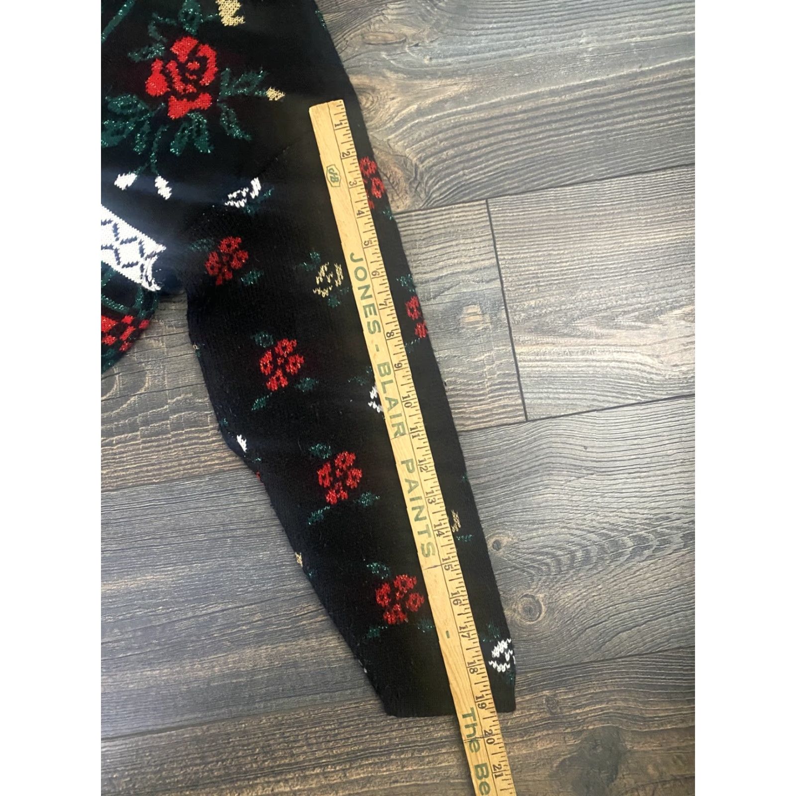 Vintage VINTAGE 90s Mathias Womens Baggy Knit Sweater Roses Flowers AOP Black XL Made In USA Size XL / US 12-14 / IT 48-50 - 5 Thumbnail