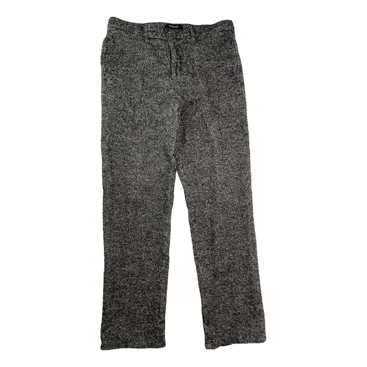 Versace Grey Wool Trouser Size 30" / US 8 / IT 44 - 1 Thumbnail