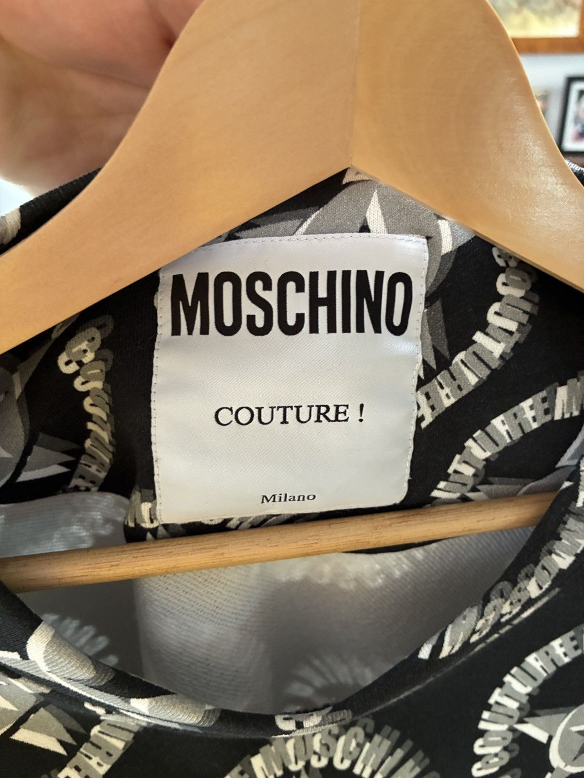 Moschino Moschino Couture All Over Logo Compass Crewneck Sweatshirt Size US M / EU 48-50 / 2 - 4 Thumbnail