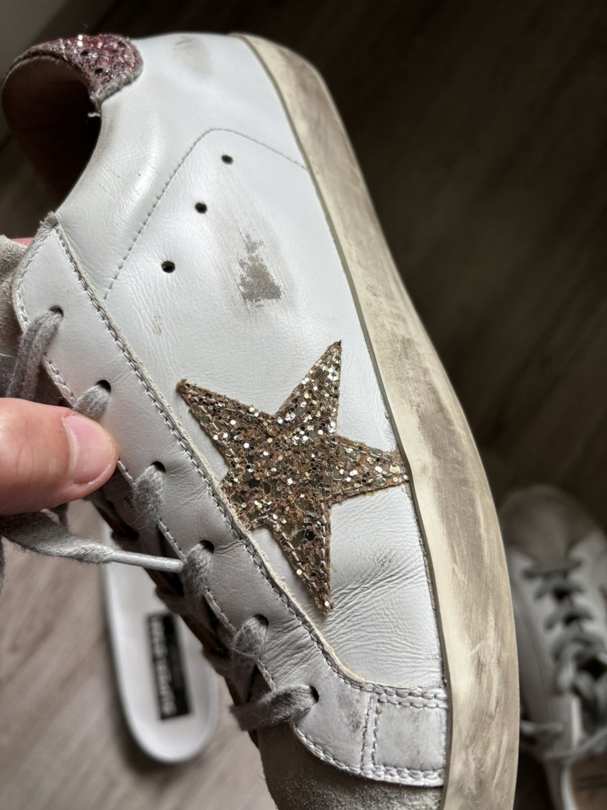 Golden Goose Golden Goose Super-star with Glitter Star EU41 US10 UK8 Size US 10 / IT 40 - 21 Thumbnail