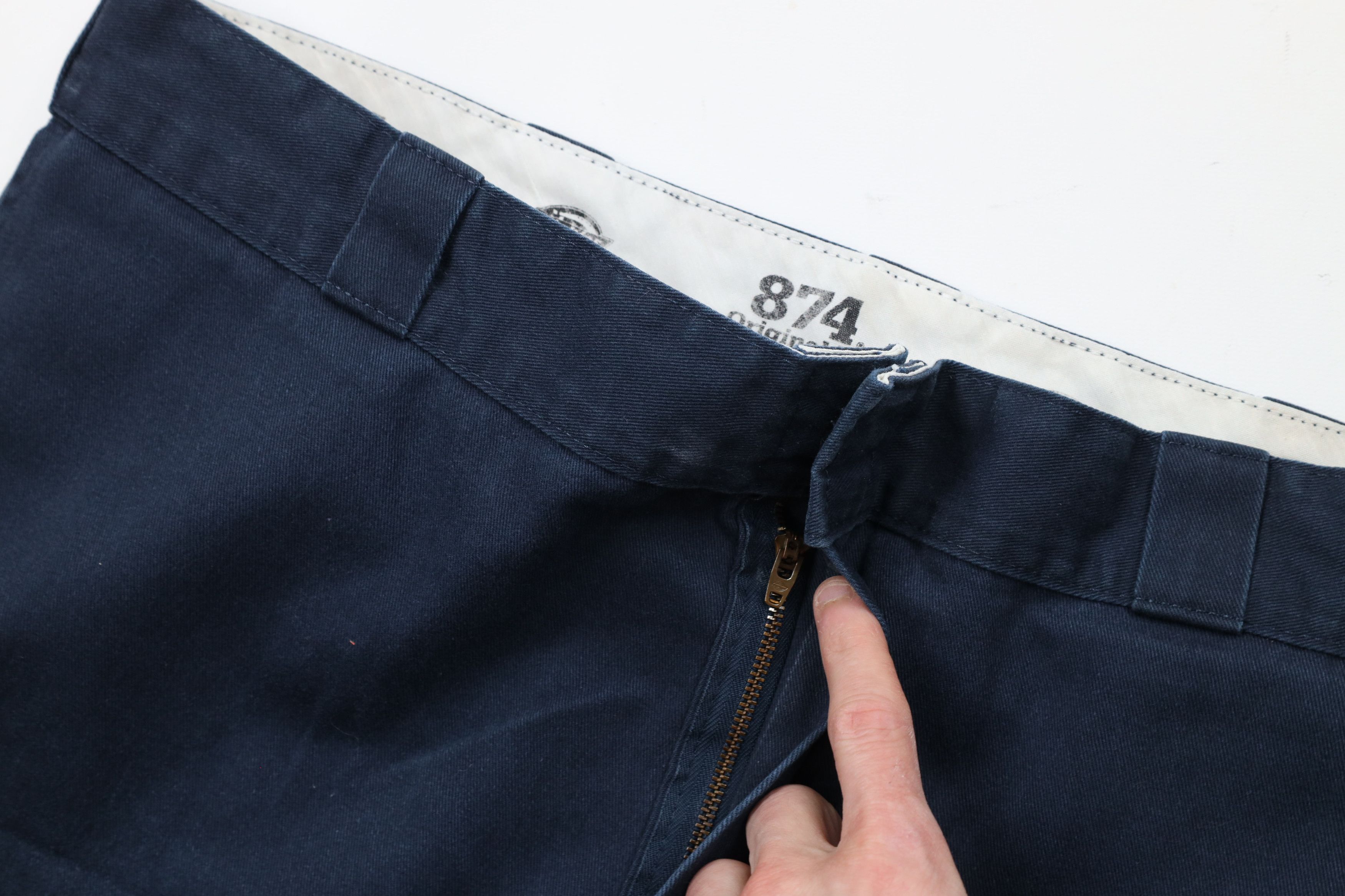 Dickies × Vintage Vintage Dickies Out Wide Leg Mechanic Work Pants Navy Blue Size US 38 / EU 54 - 9 Thumbnail